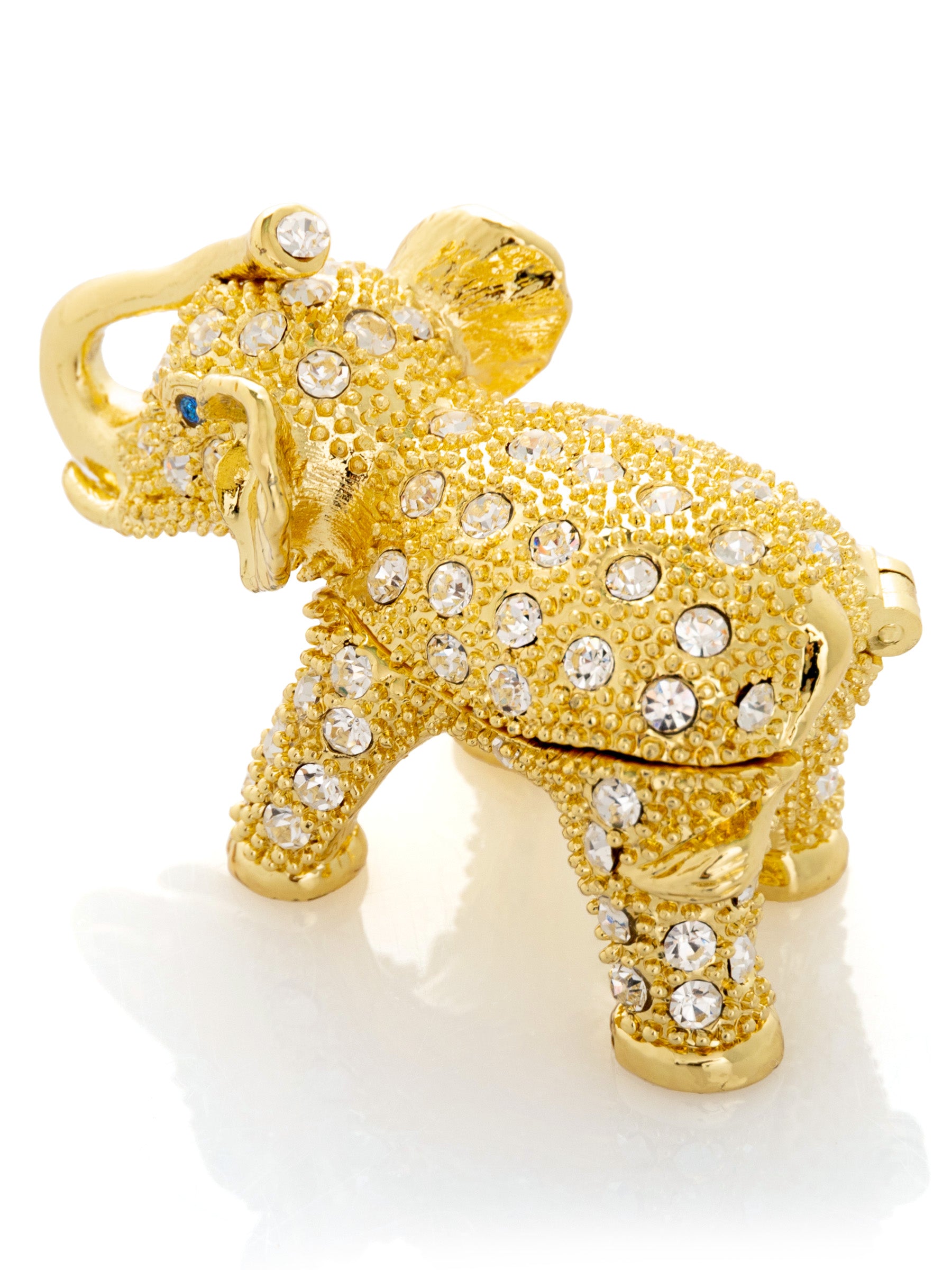 Keren Kopal Golden Elephant with crystals