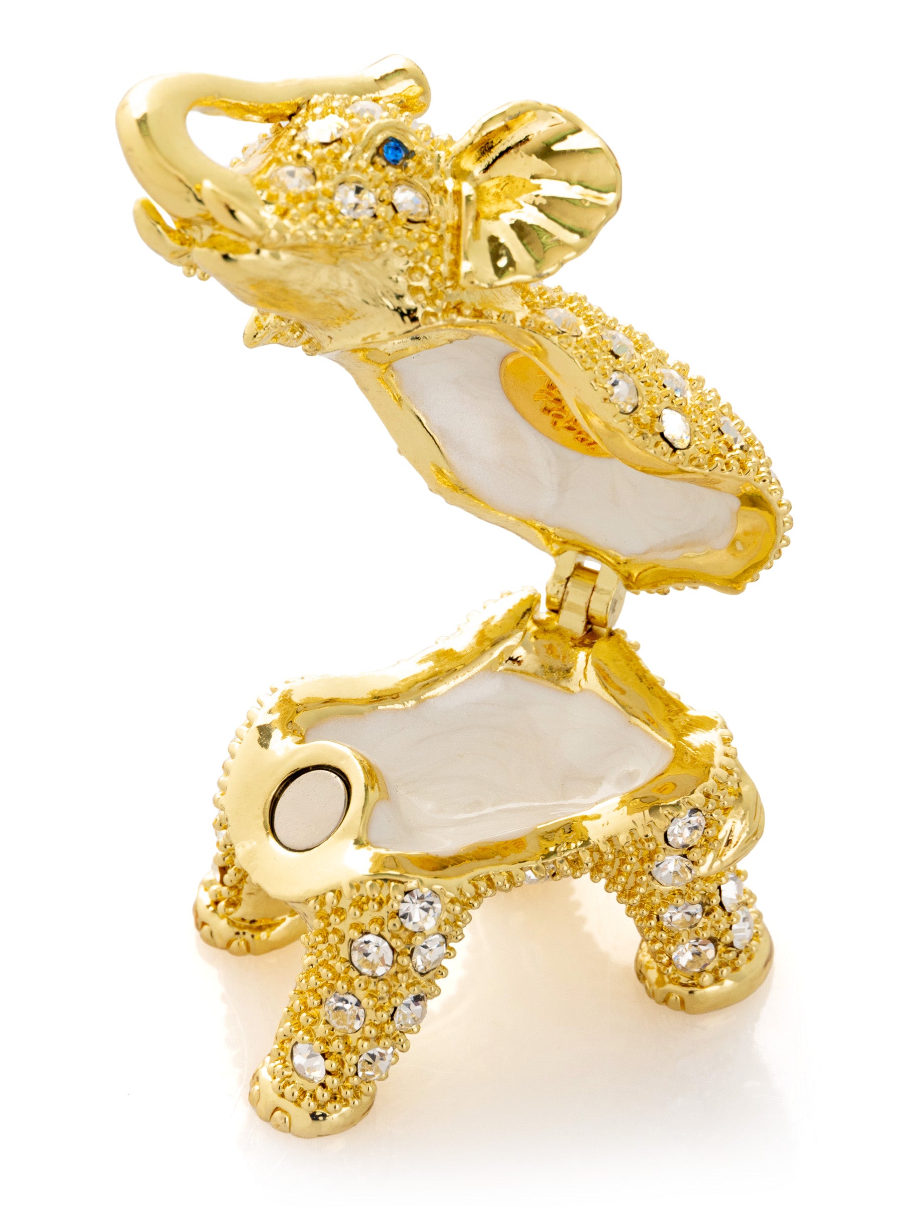 Keren Kopal Golden Elephant with crystals