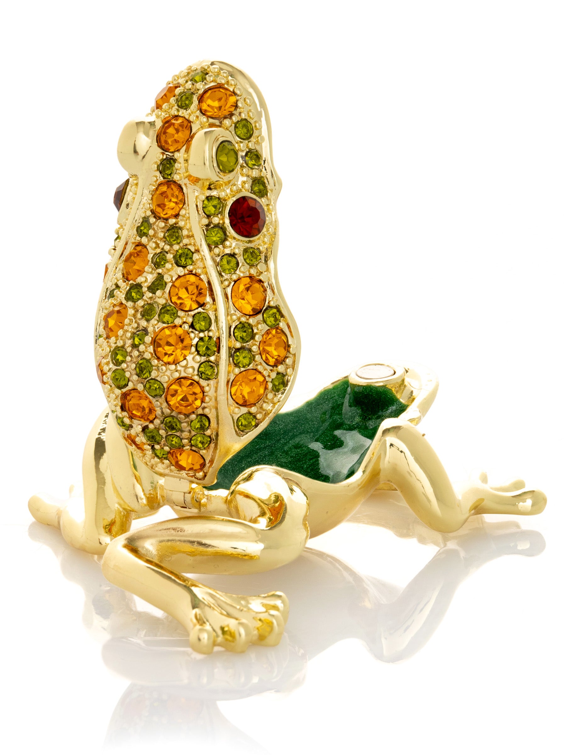 Keren Kopal Golden Frog Trinket Box