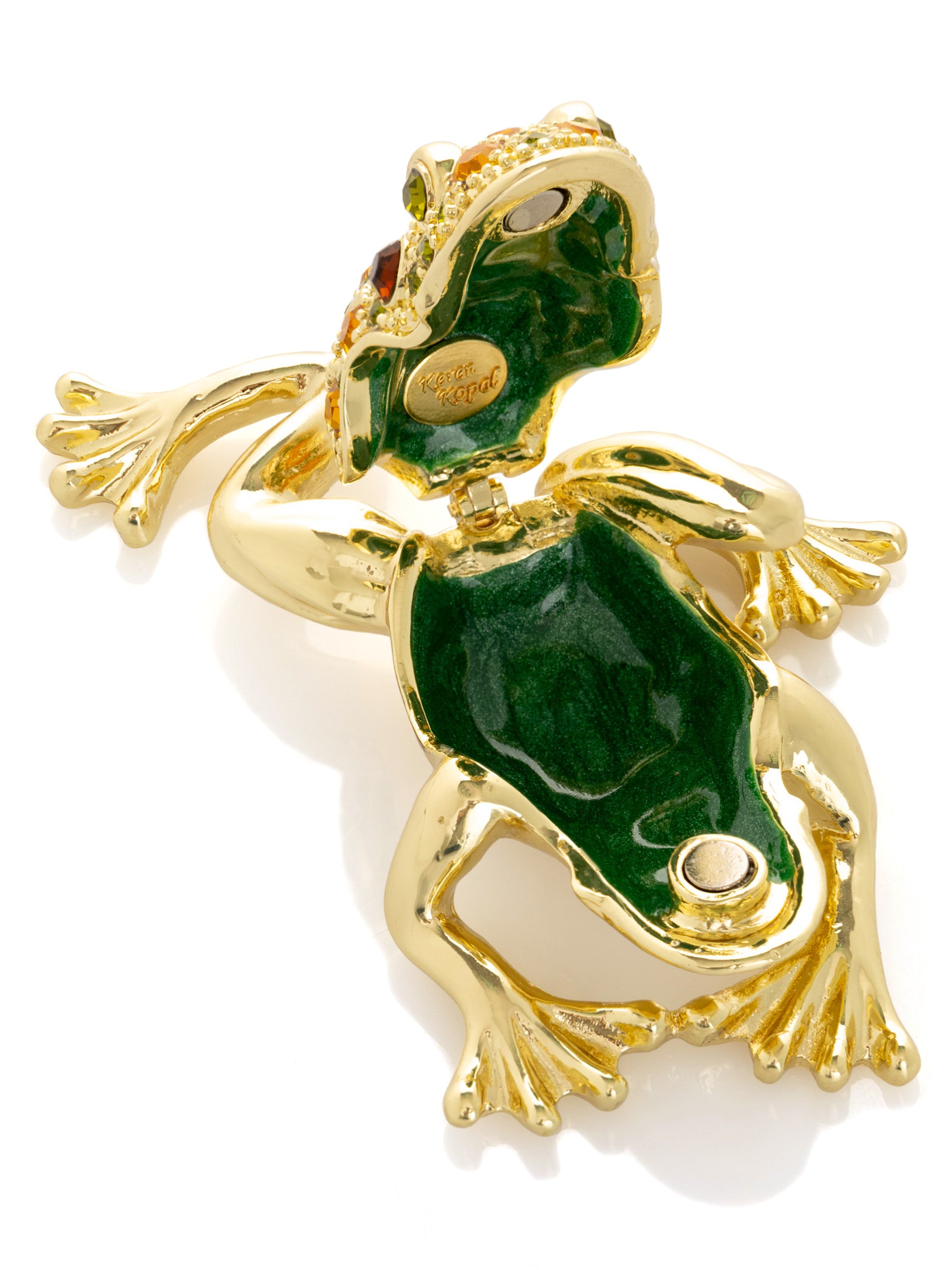 Keren Kopal Golden Frog Trinket Box