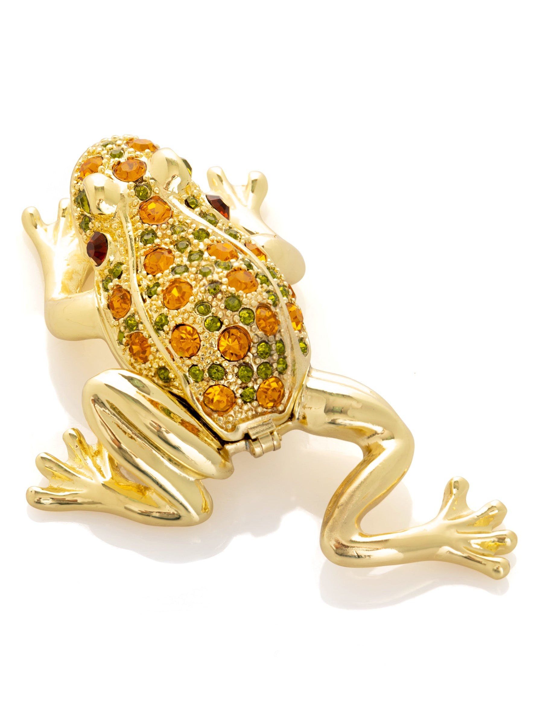Keren Kopal Golden Frog Trinket Box