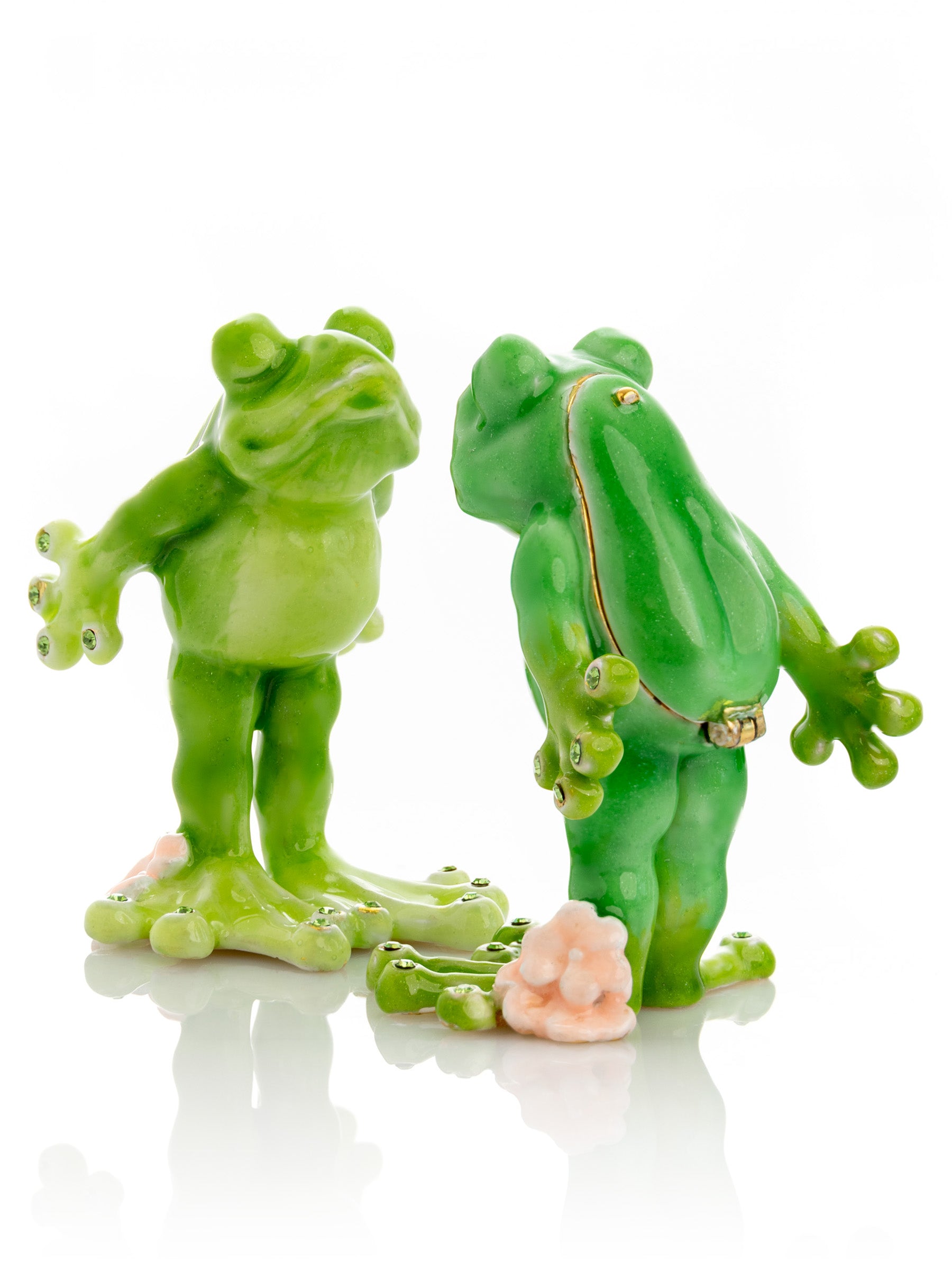 Keren Kopal Kissing Frogs trinket box