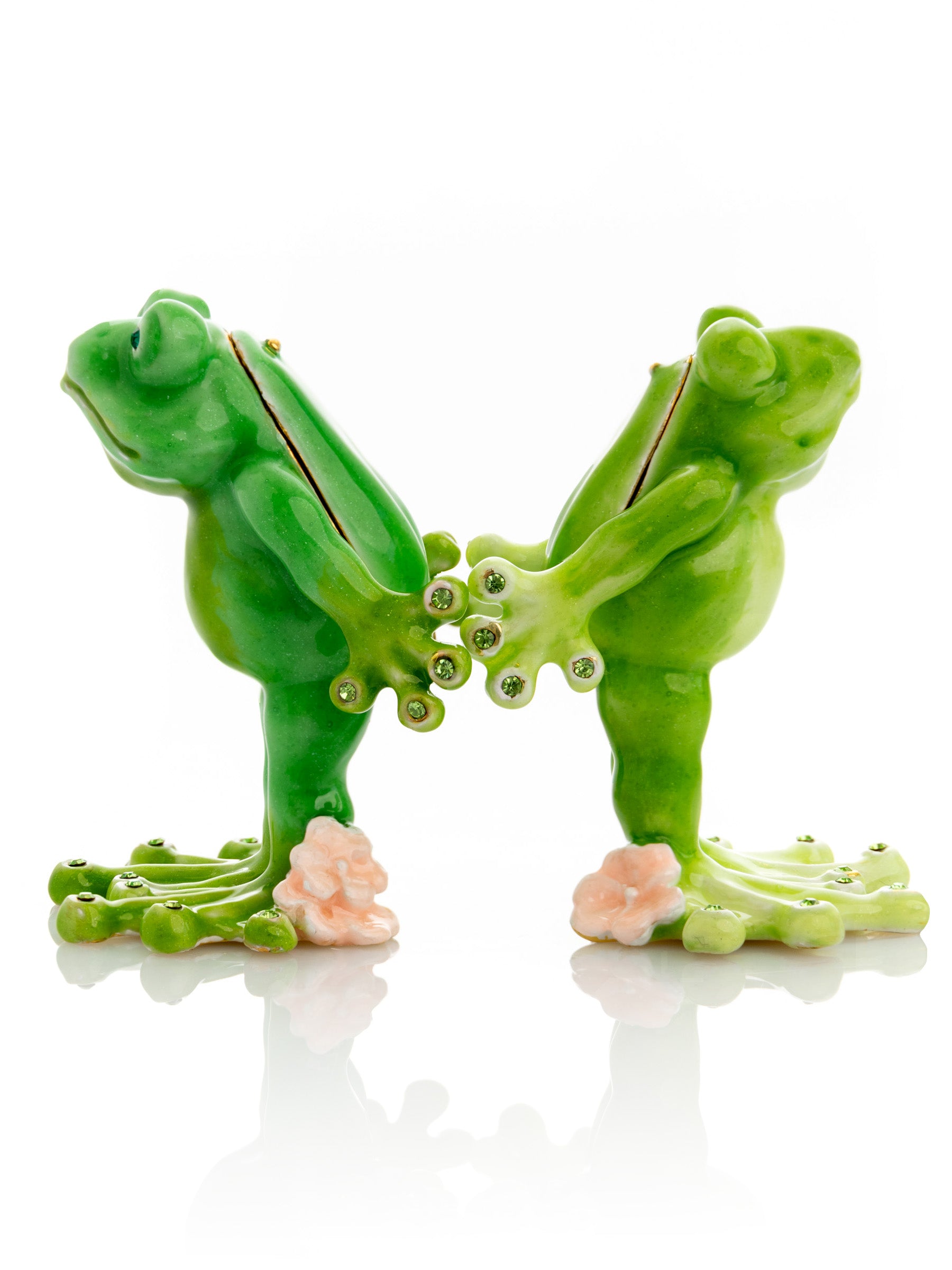 Keren Kopal Kissing Frogs trinket box