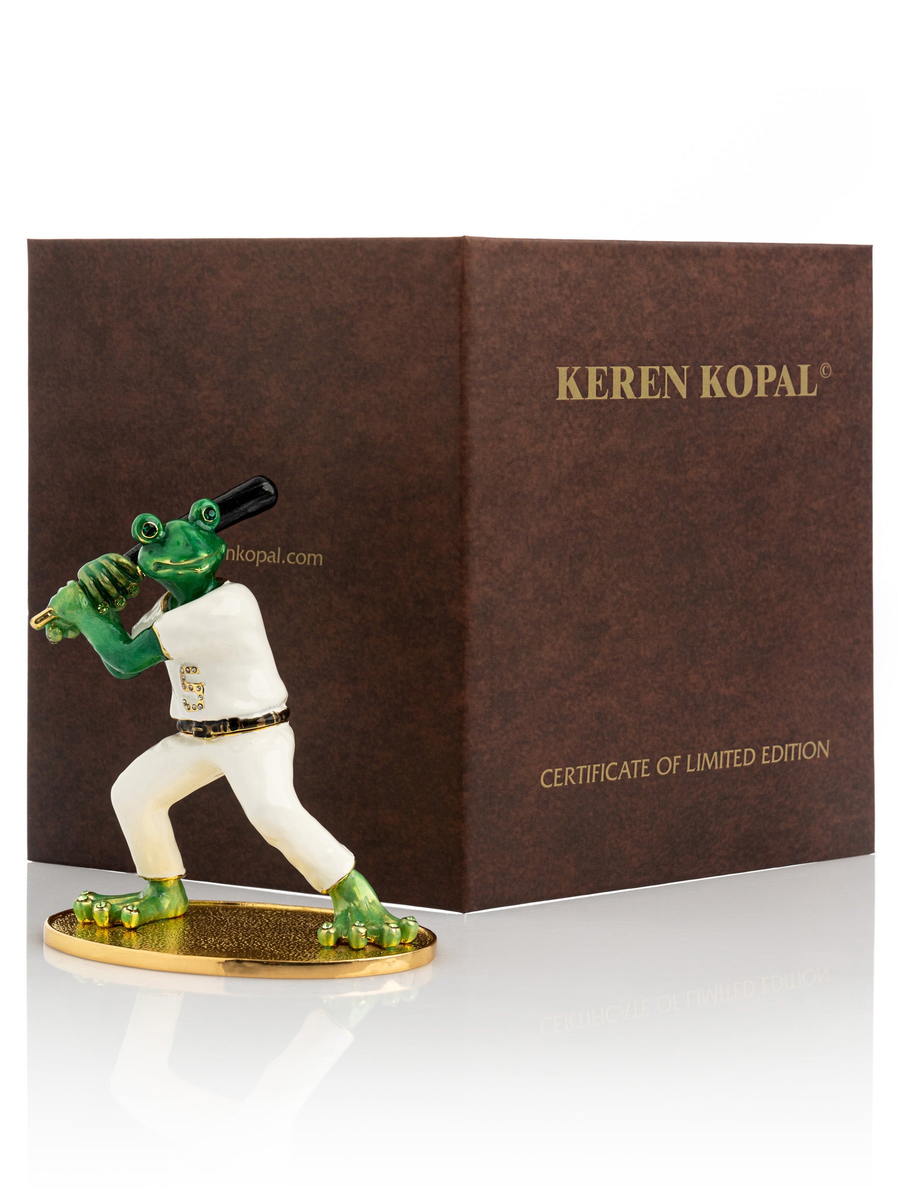 Keren Kopal Frog Playing Baseball