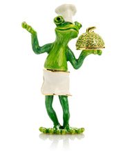 Keren Kopal Gourmet Frog Chef Trinket Box