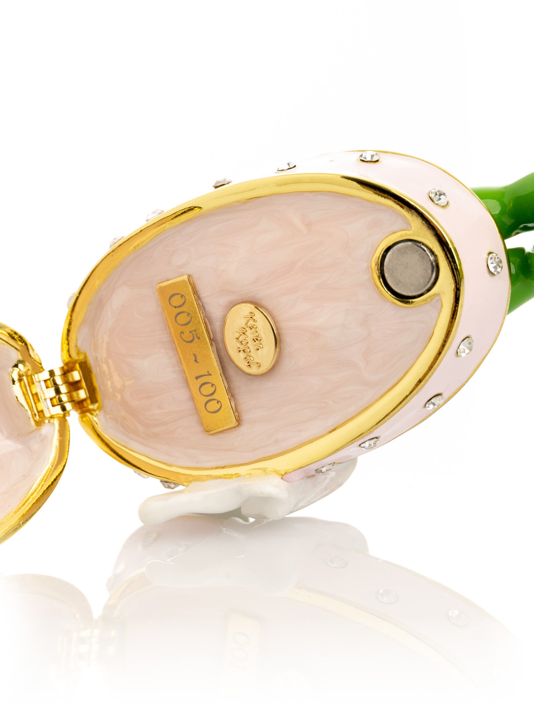 Keren Kopal Frog In Bathtub Trinket Box