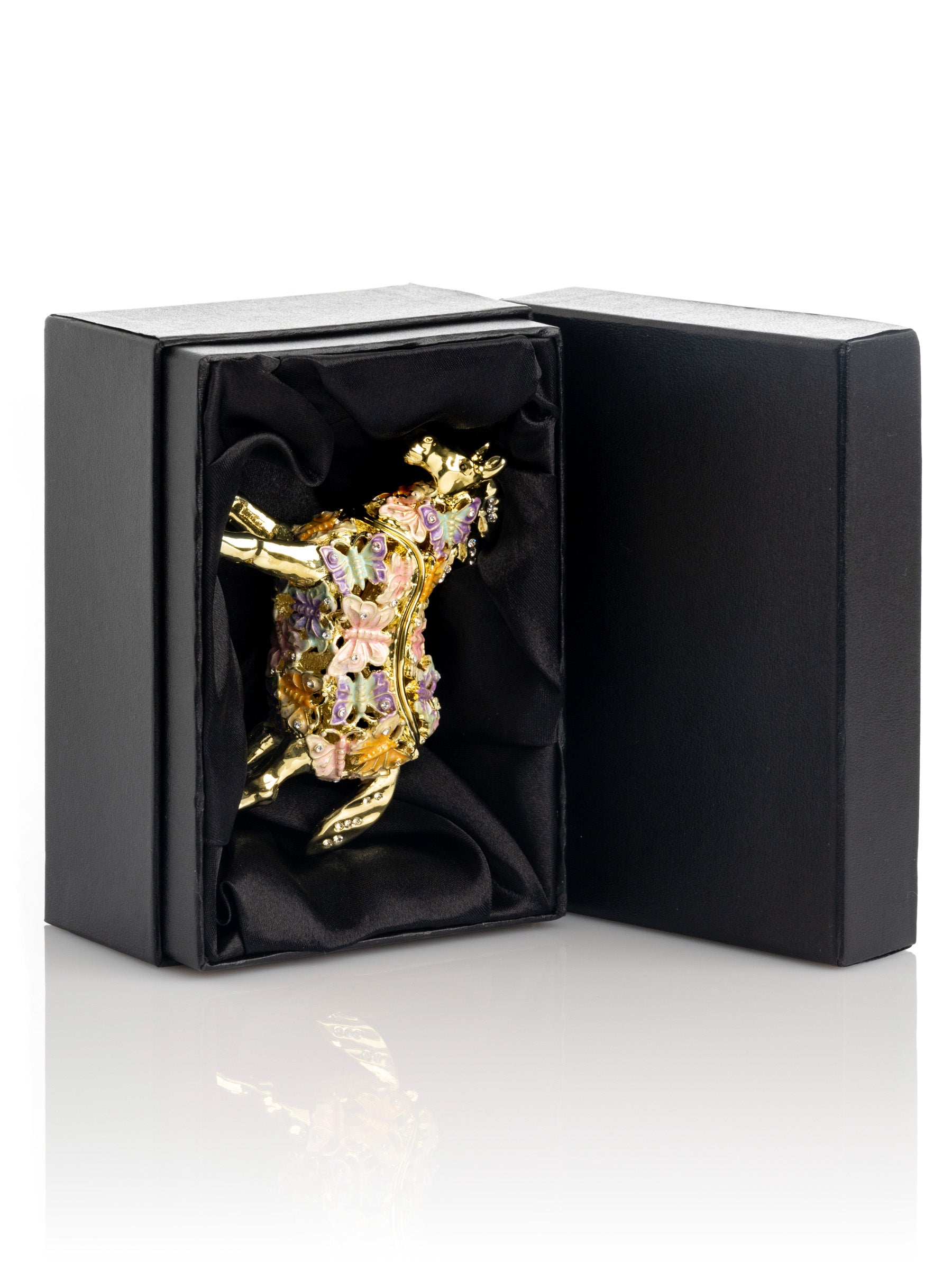 Keren Kopal Golden Horse Decorated with butterflies