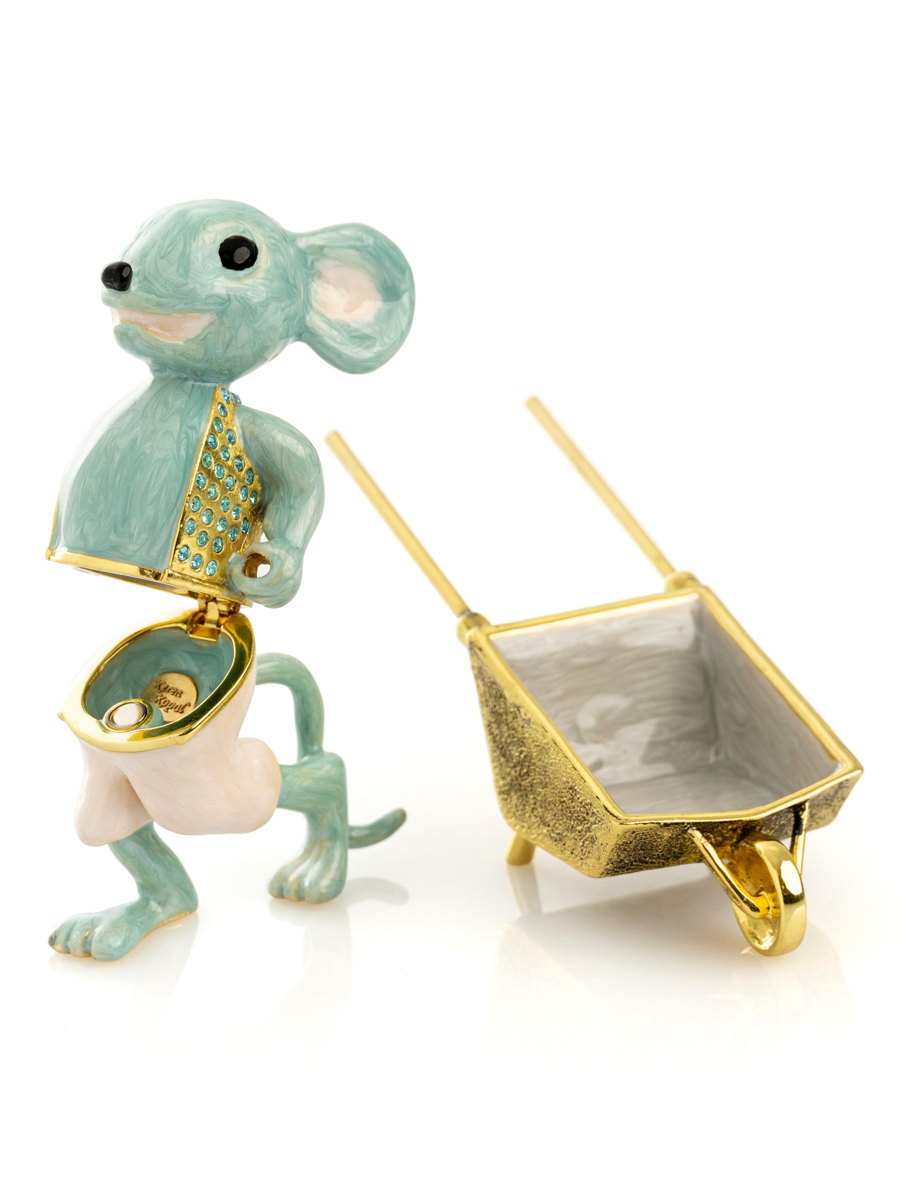 Keren Kopal Mouse with Wheelbarrow