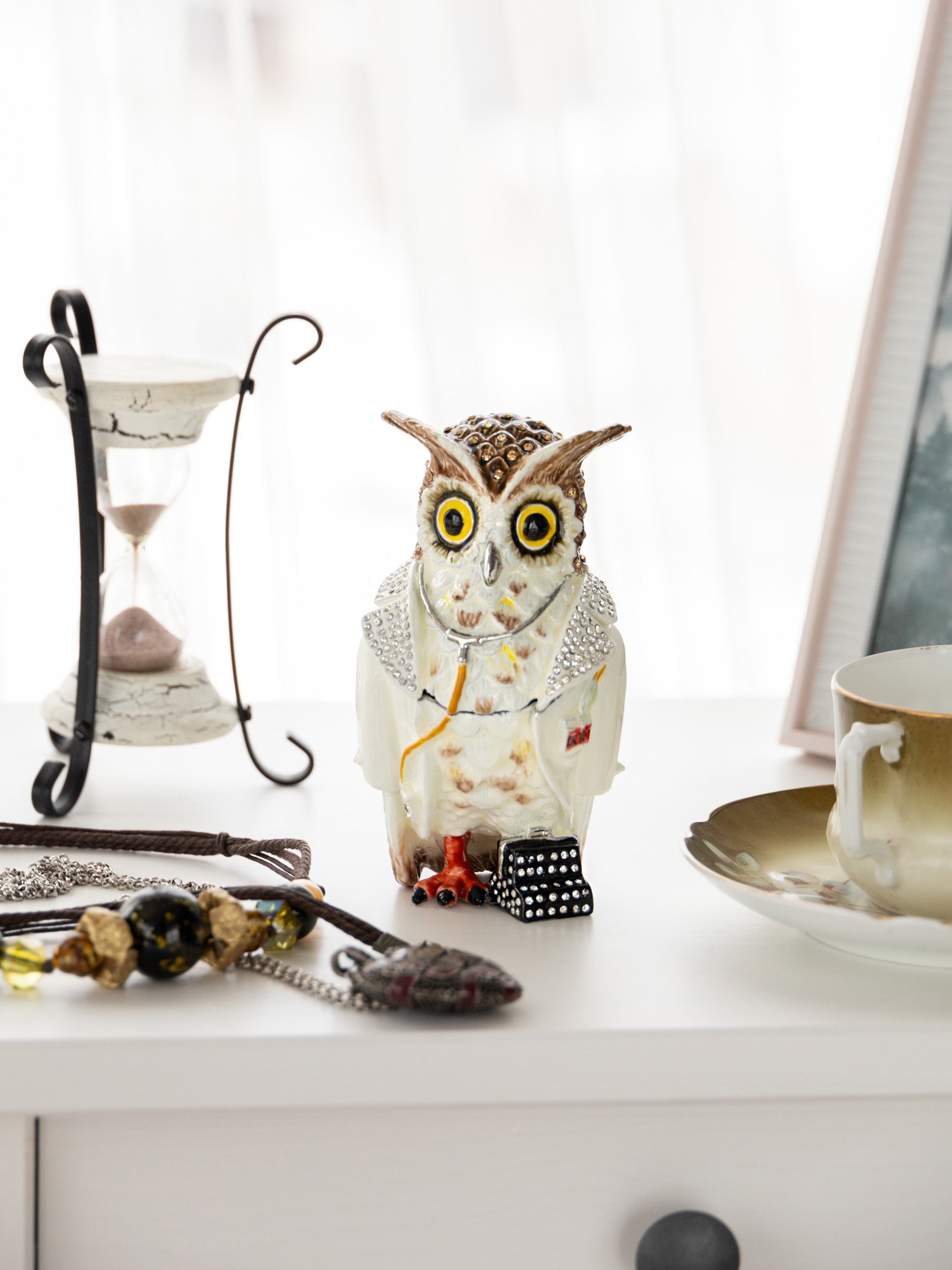 Keren Kopal Owl Doctor Trinket box
