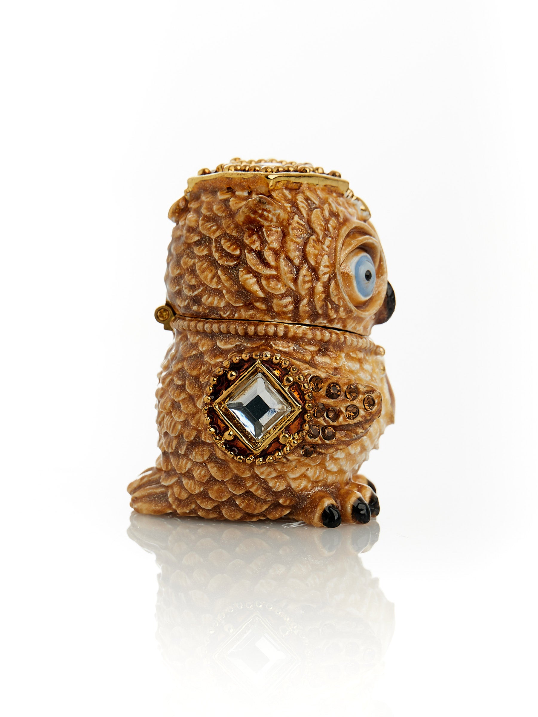 Keren Kopal Brown Owl Trinket Box