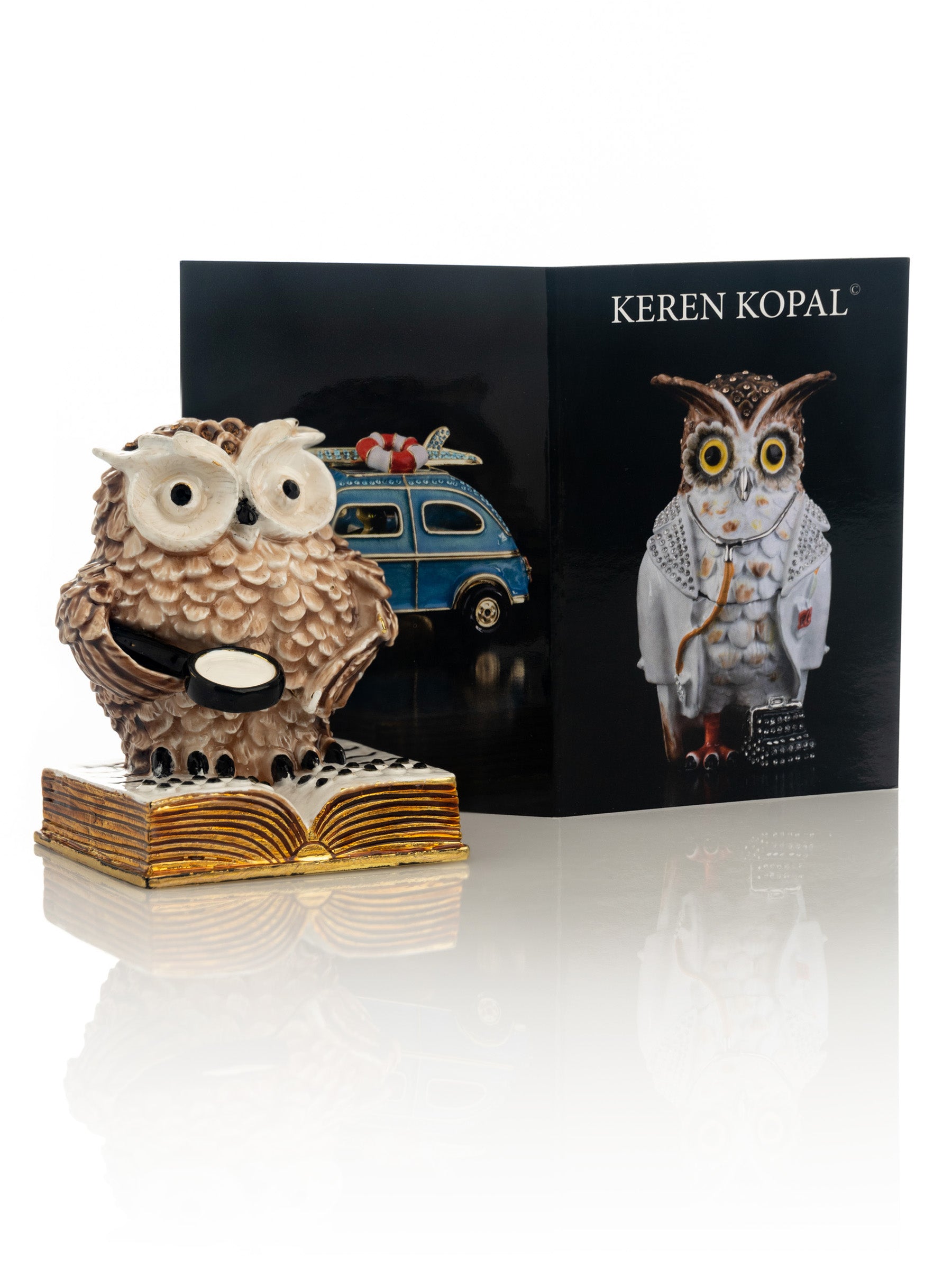 Keren Kopal Owl Reading a Book