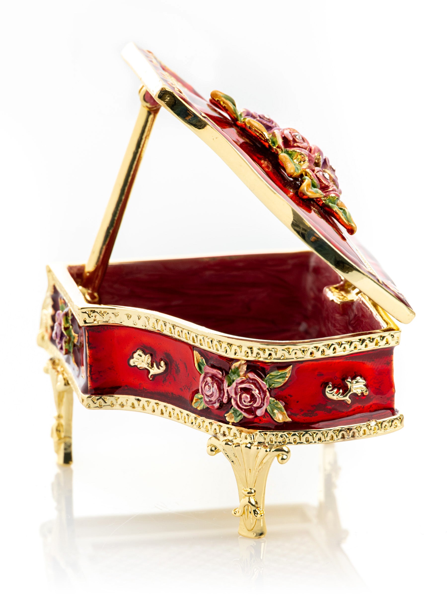 Keren Kopal Red Piano with Flowers