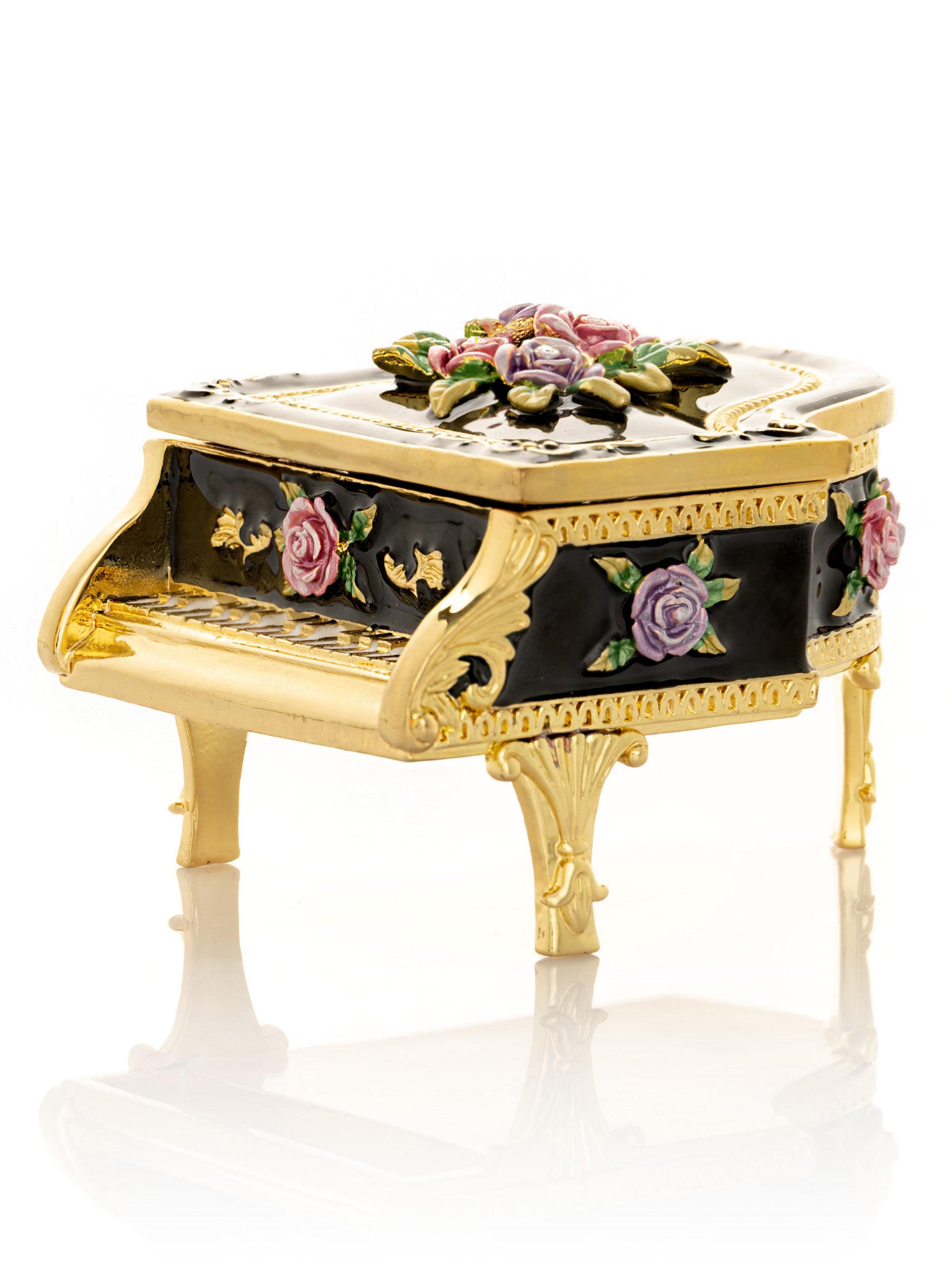 Keren Kopal Black Piano with Flowers