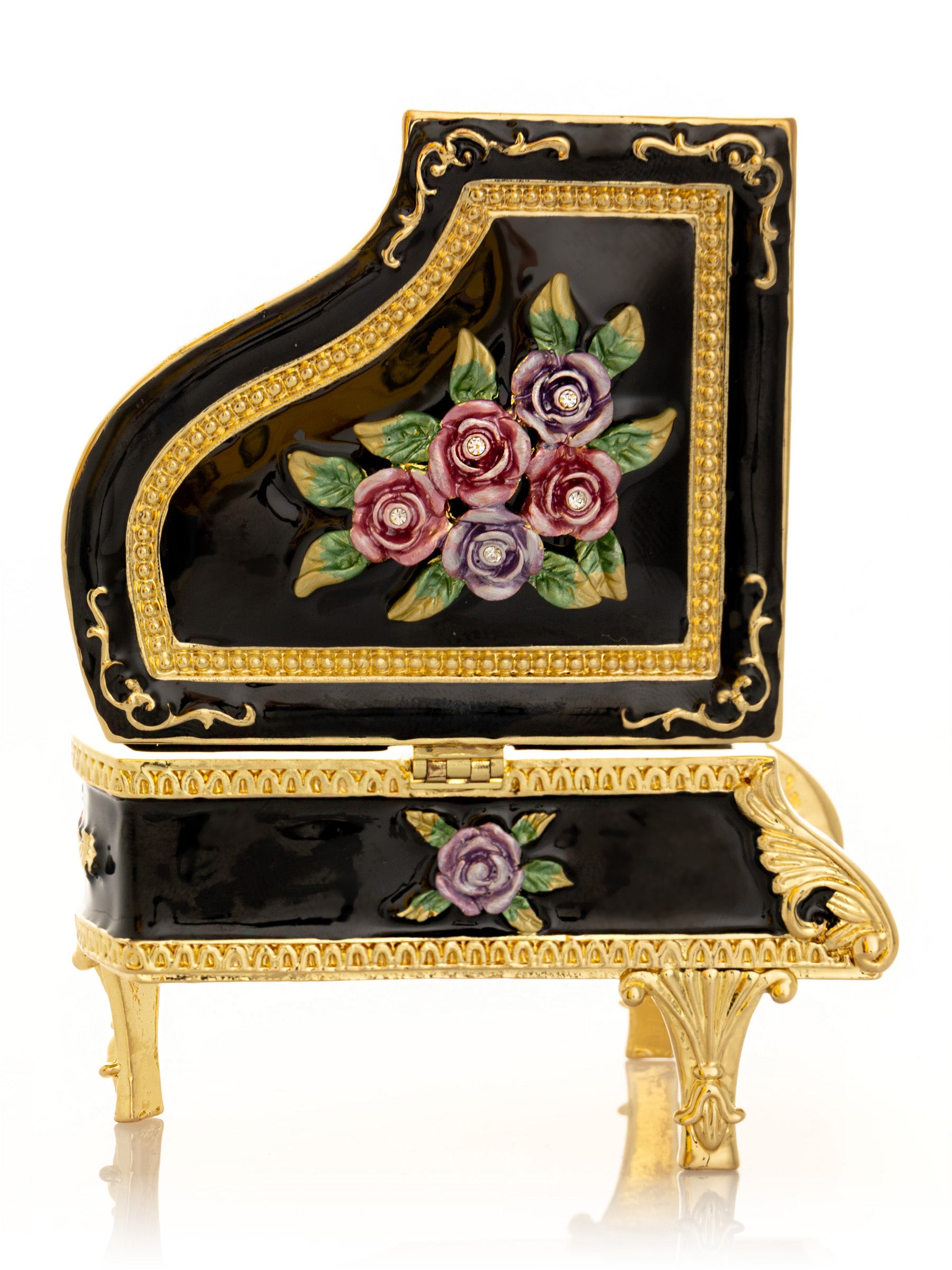 Keren Kopal Black Piano with Flowers