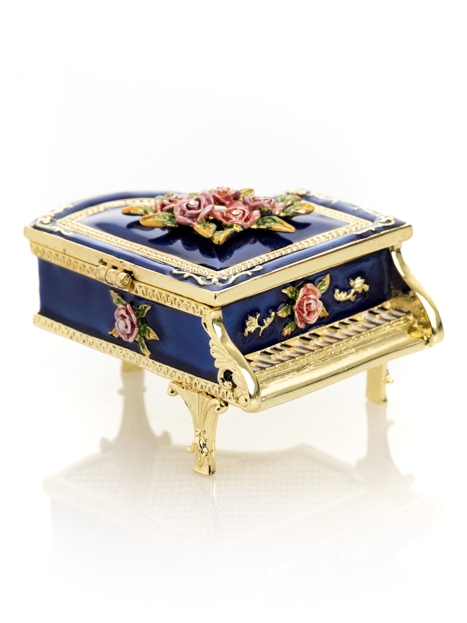 Keren Kopal Blue Piano with Flowers