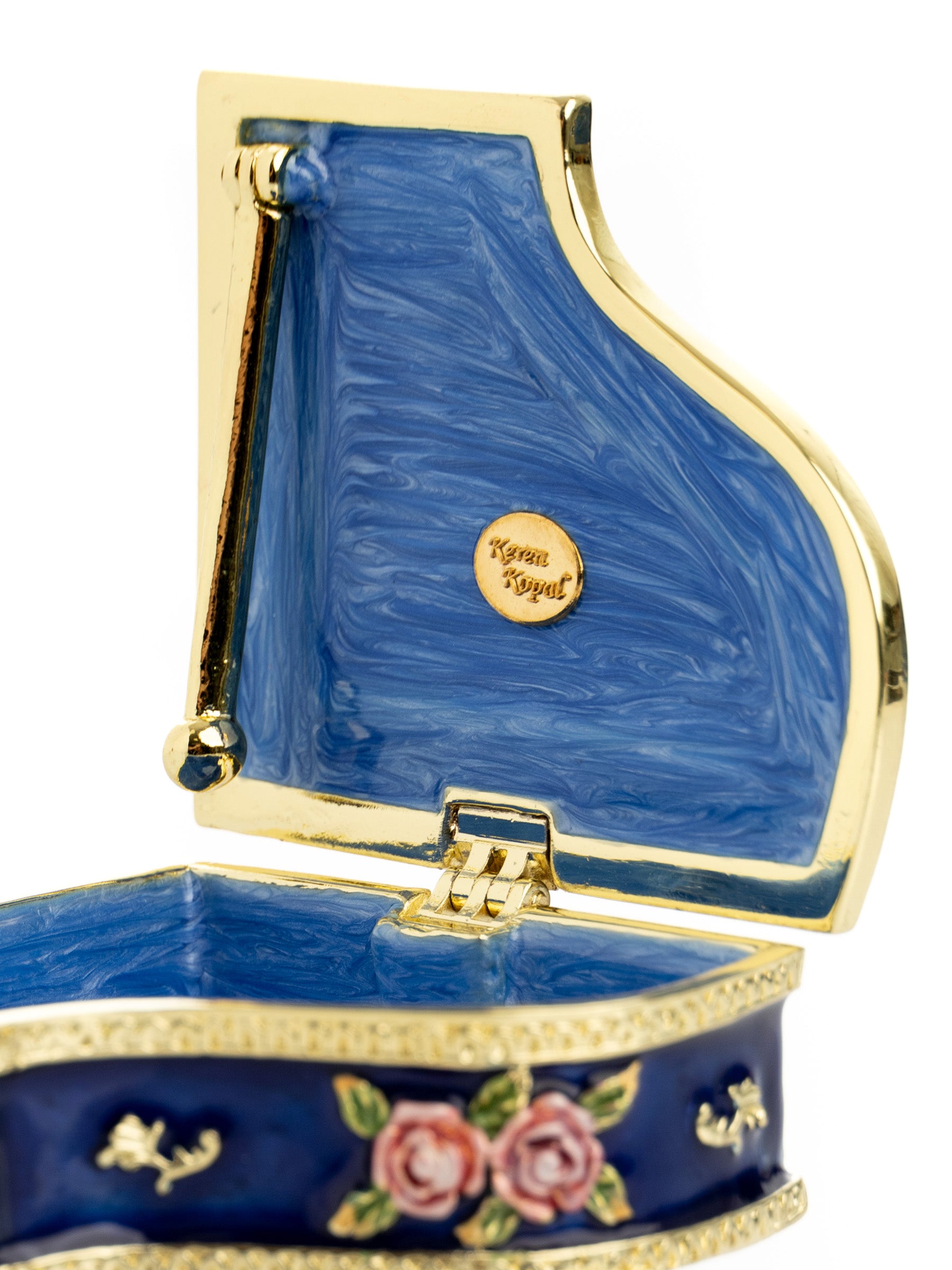 Keren Kopal Blue Piano with Flowers