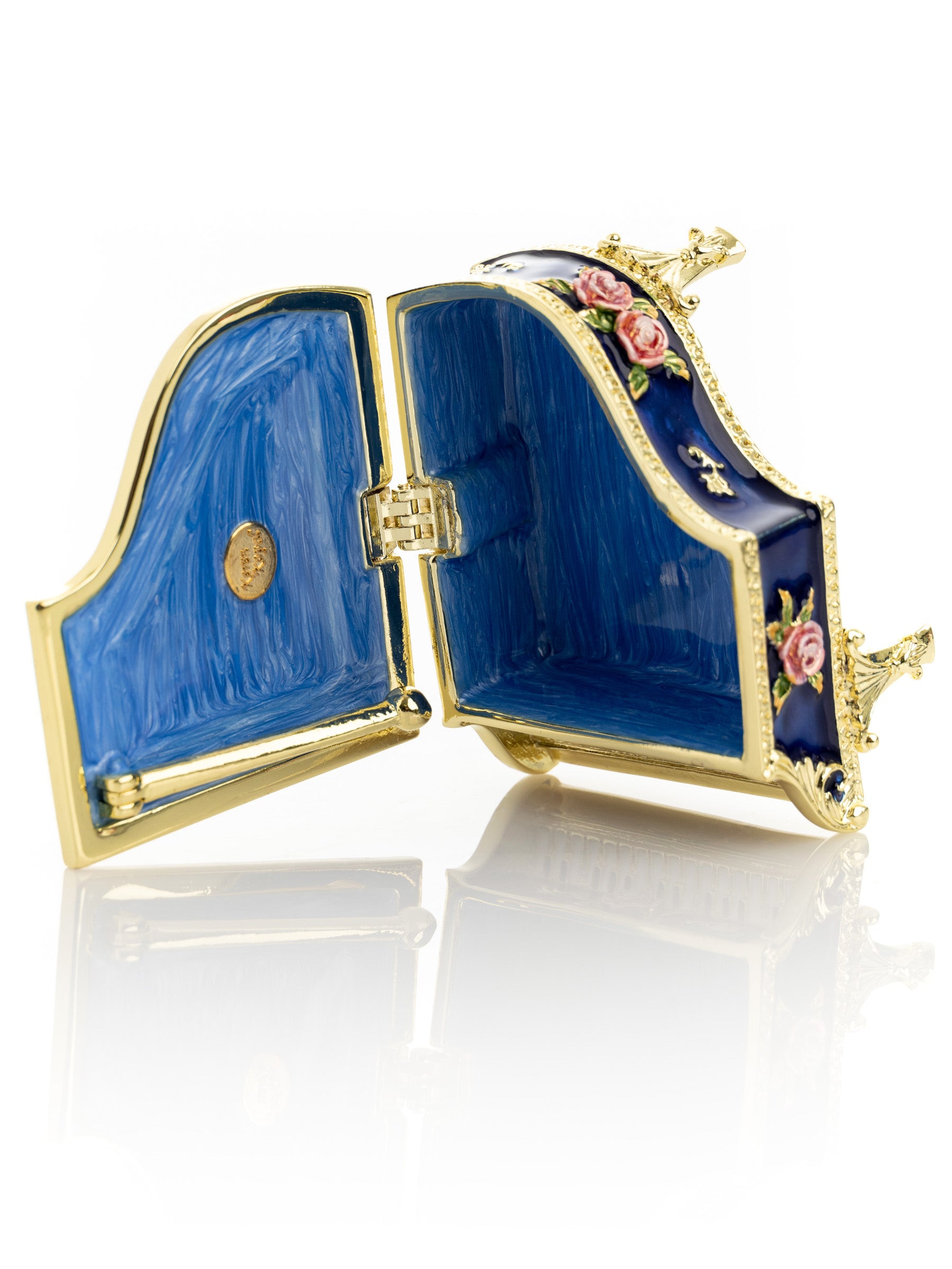 Keren Kopal Blue Piano with Flowers