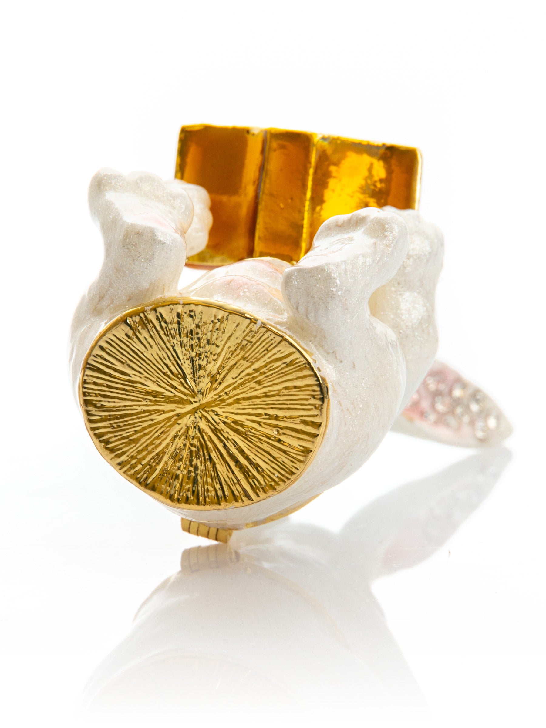 Keren Kopal bunny Sitting and Reading a Book