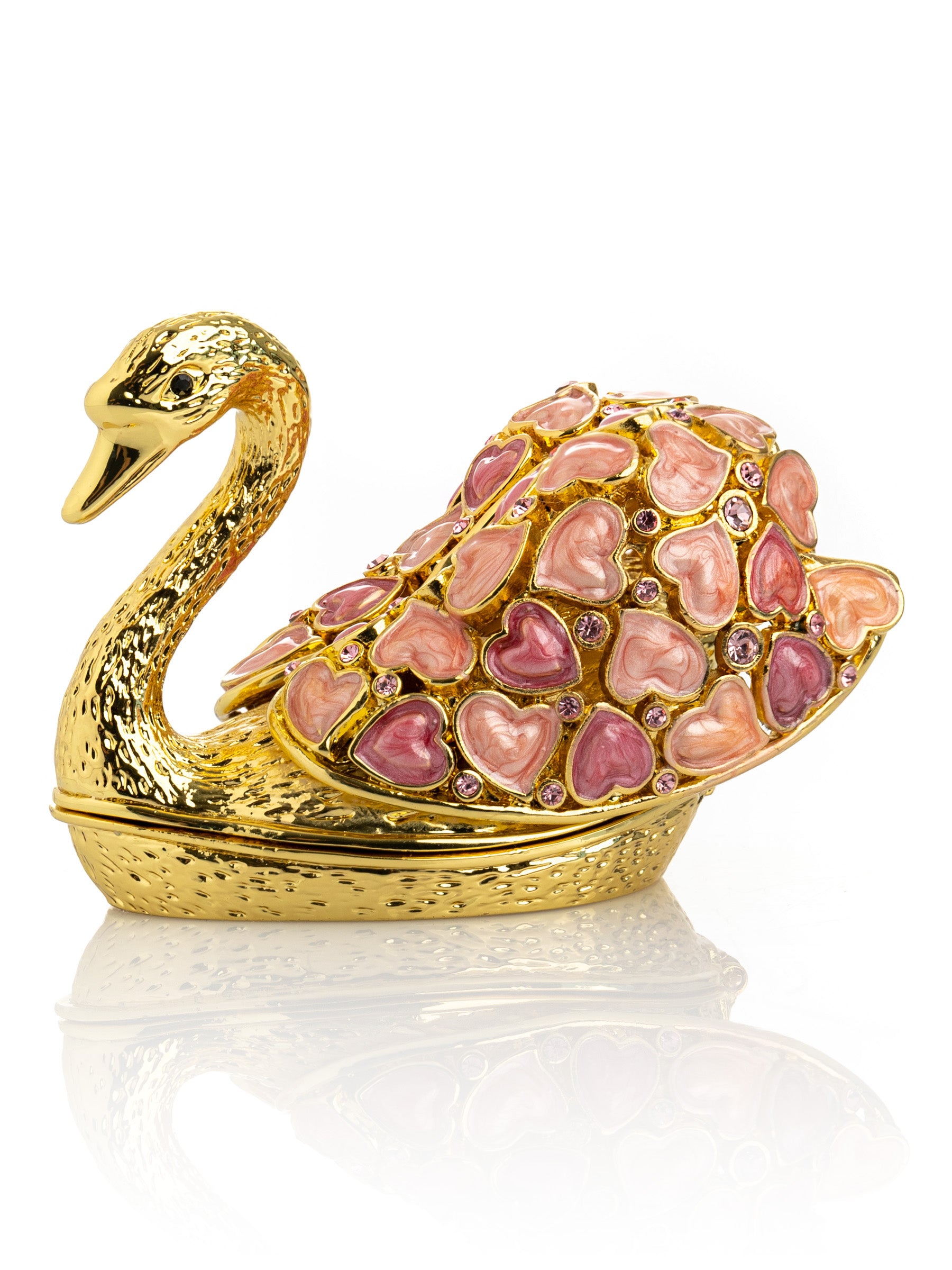 Keren Kopal Golden Swan with Hearts
