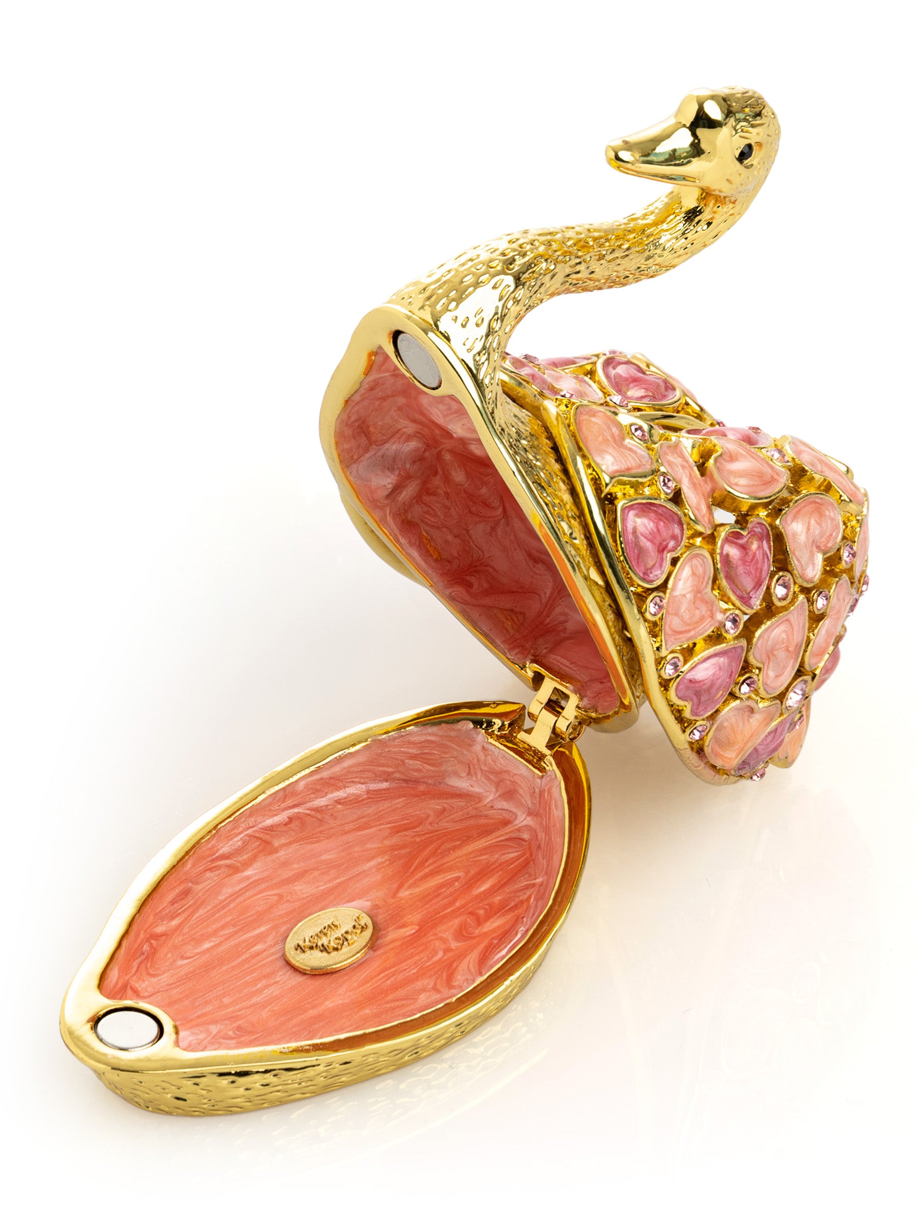 Keren Kopal Golden Swan with Hearts