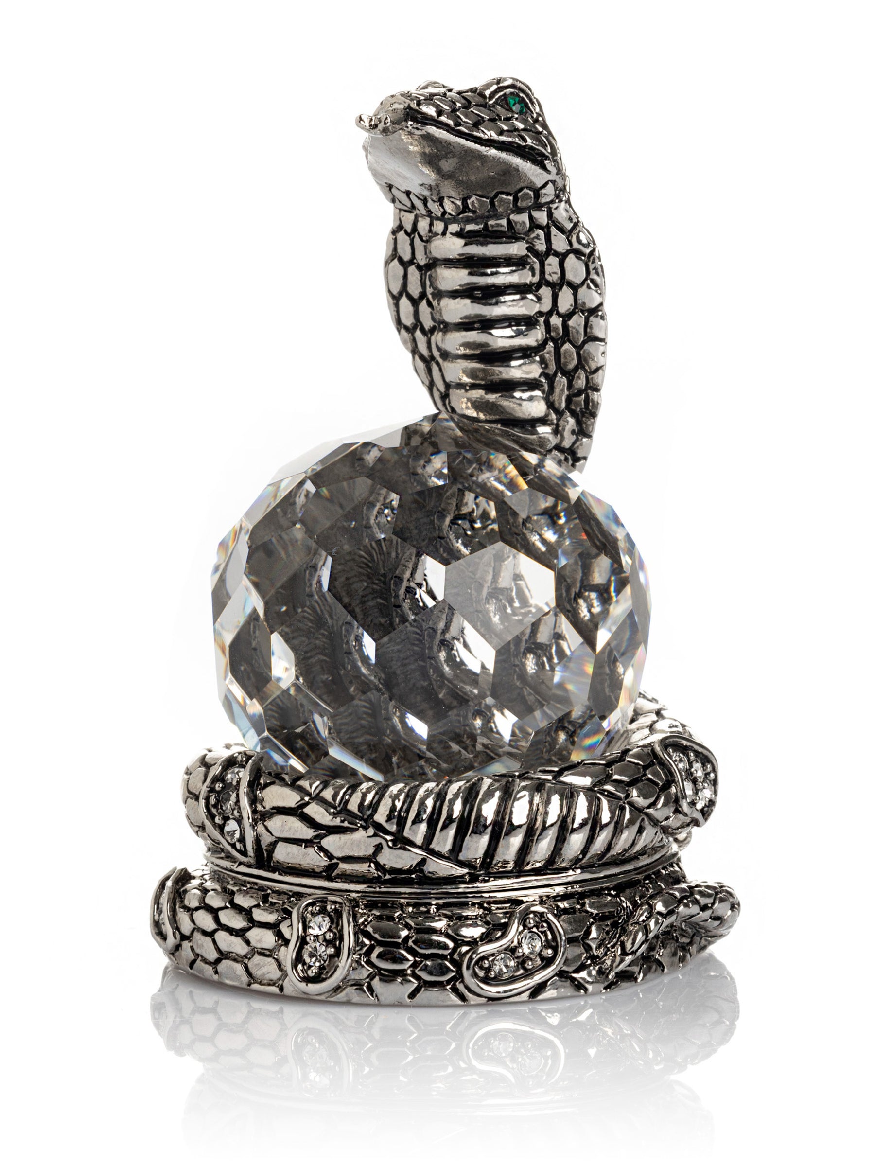 Keren Kopal Snake Holding Crystal