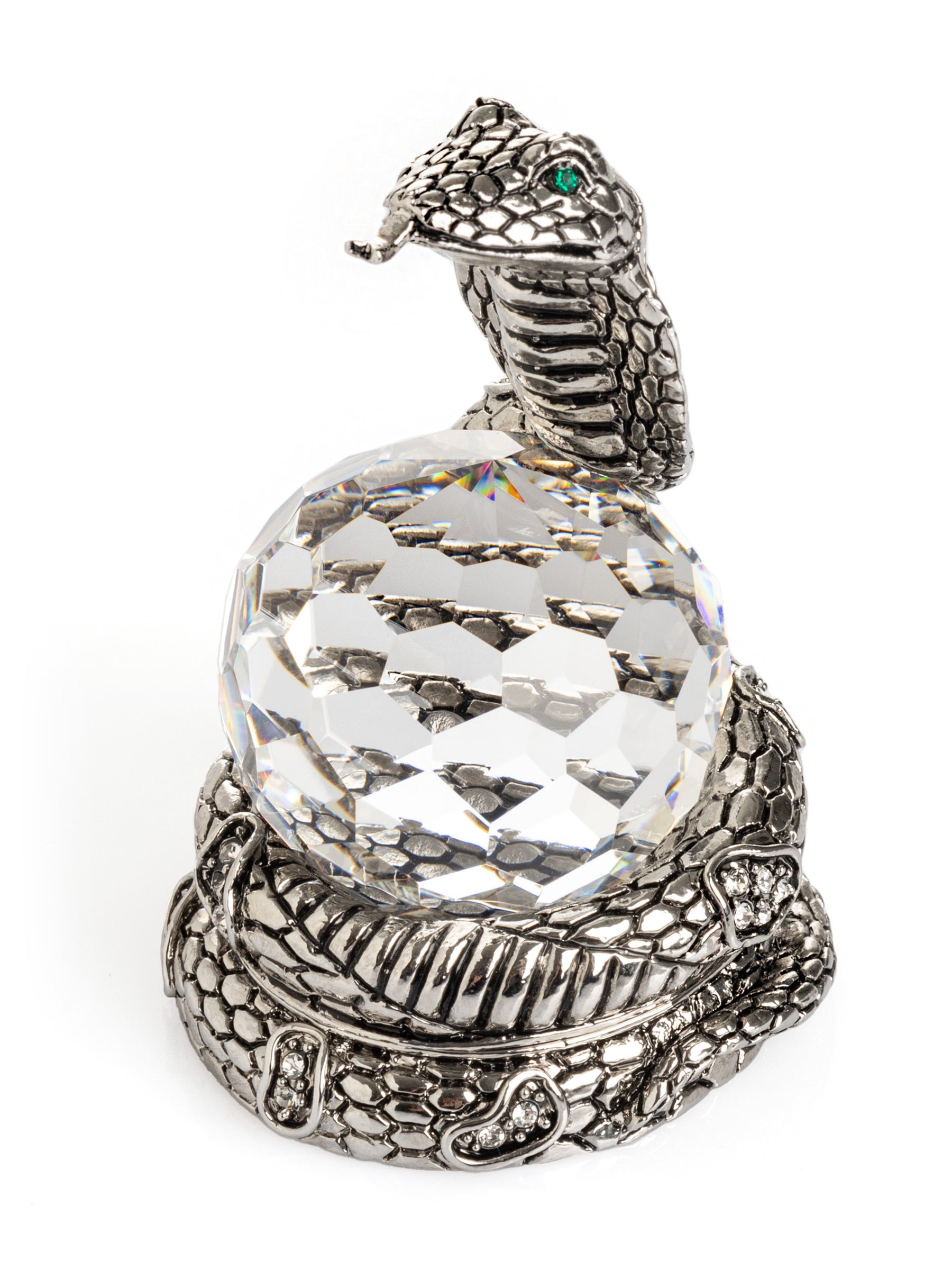 Keren Kopal Snake Holding Crystal