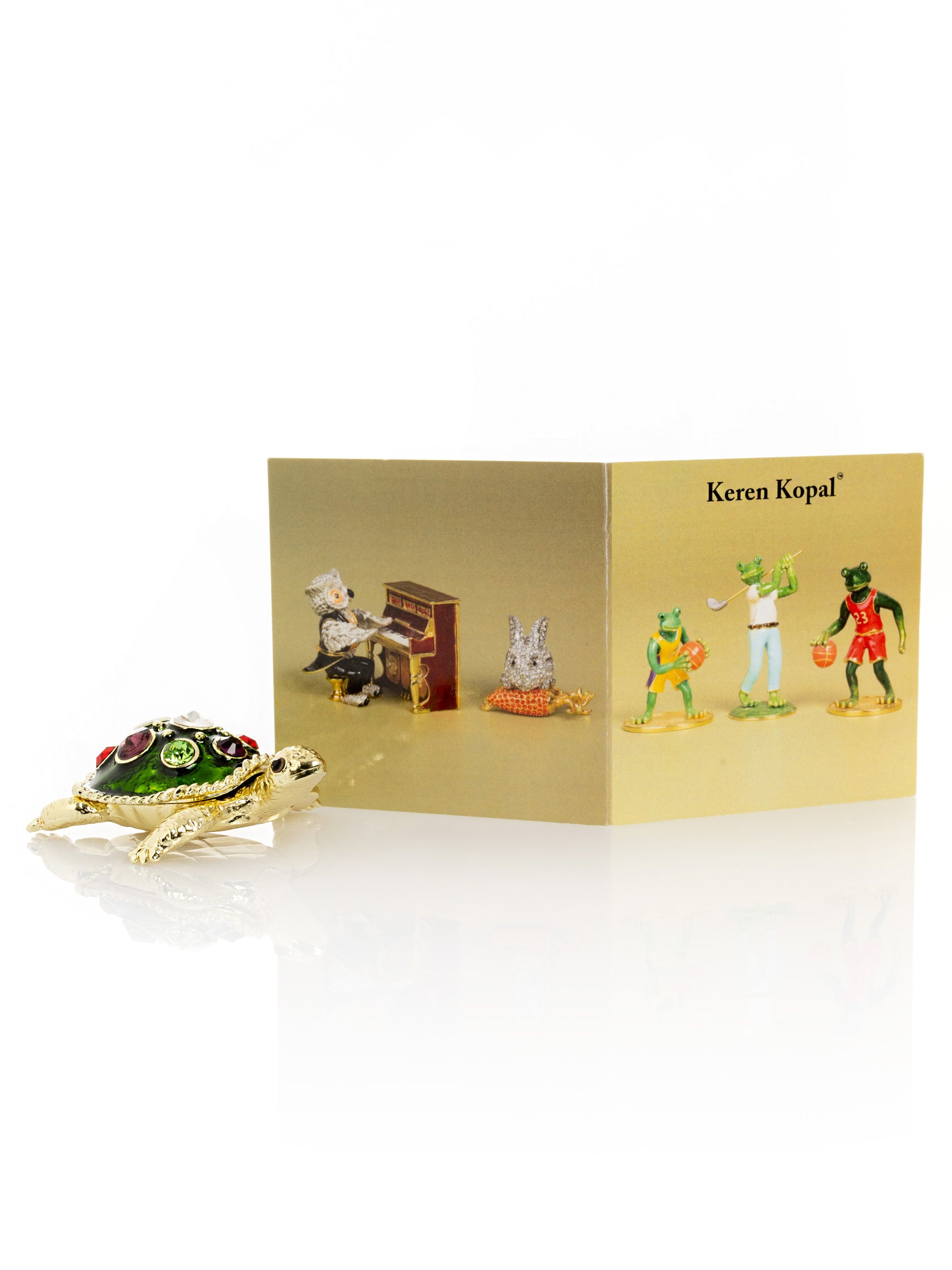 Keren Kopal Green Shell Golden Turtle