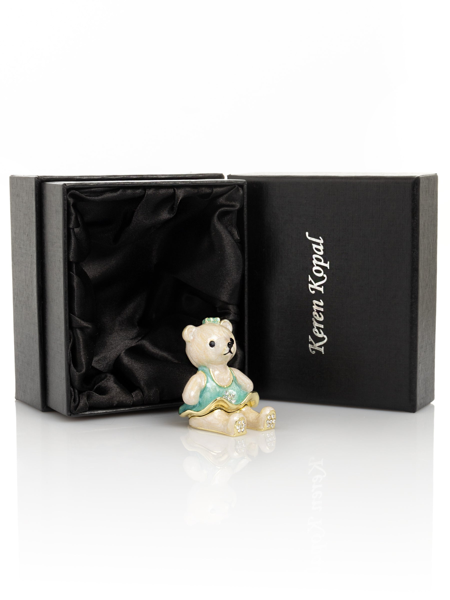 Keren Kopal Teddy Bear with Turquoise Dress
