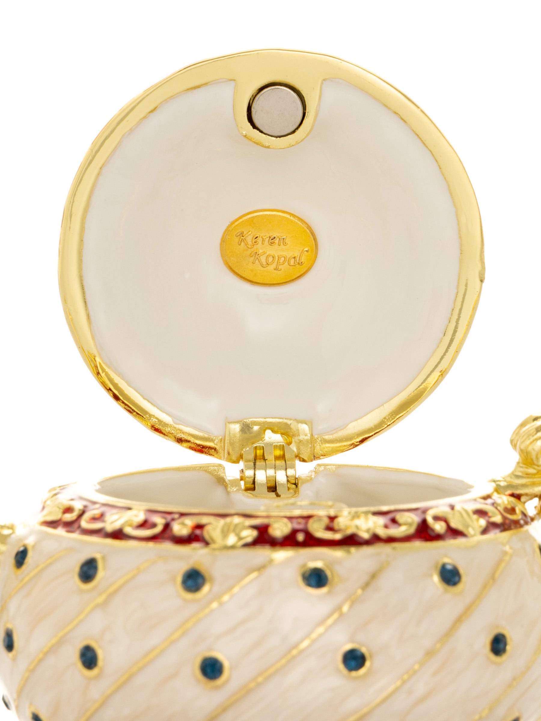 Keren Kopal White with Colorful Dots Teapot