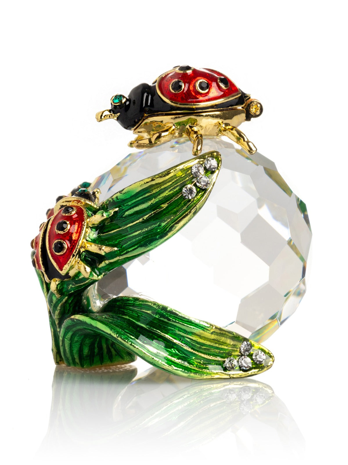 Keren Kopal Cute Ladybugs on Crystal