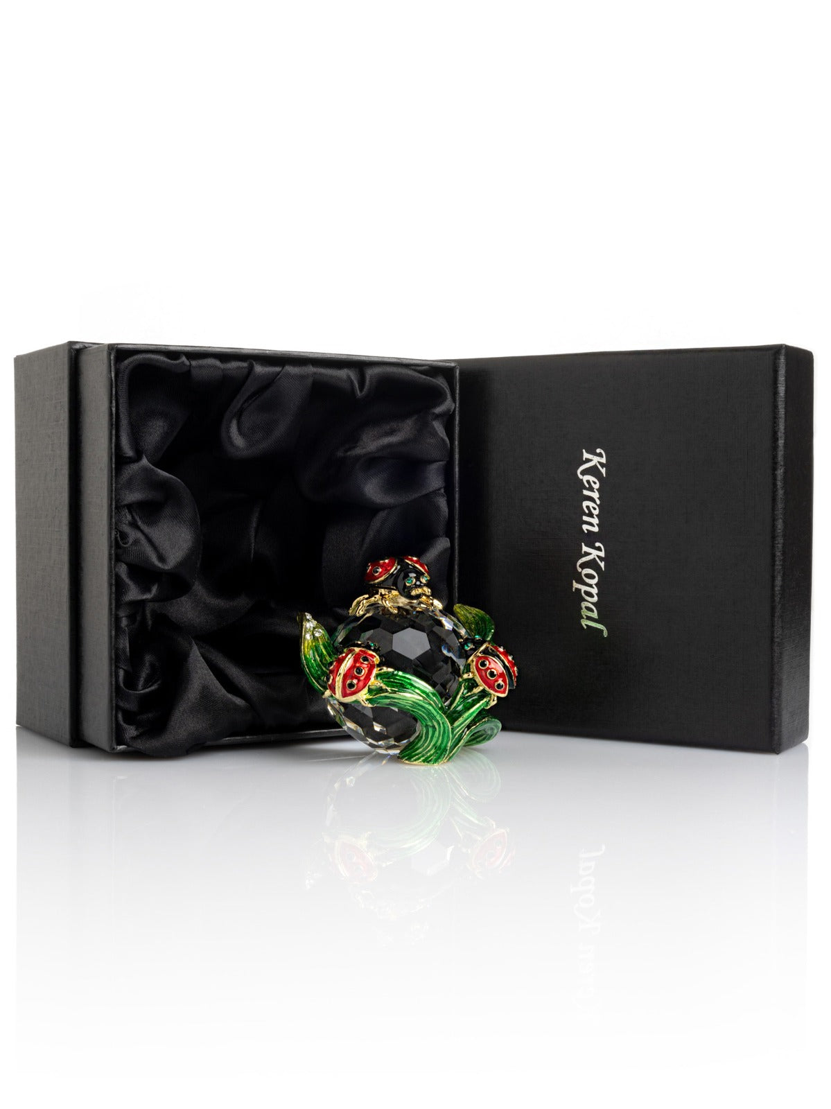 Keren Kopal Cute Ladybugs on Crystal