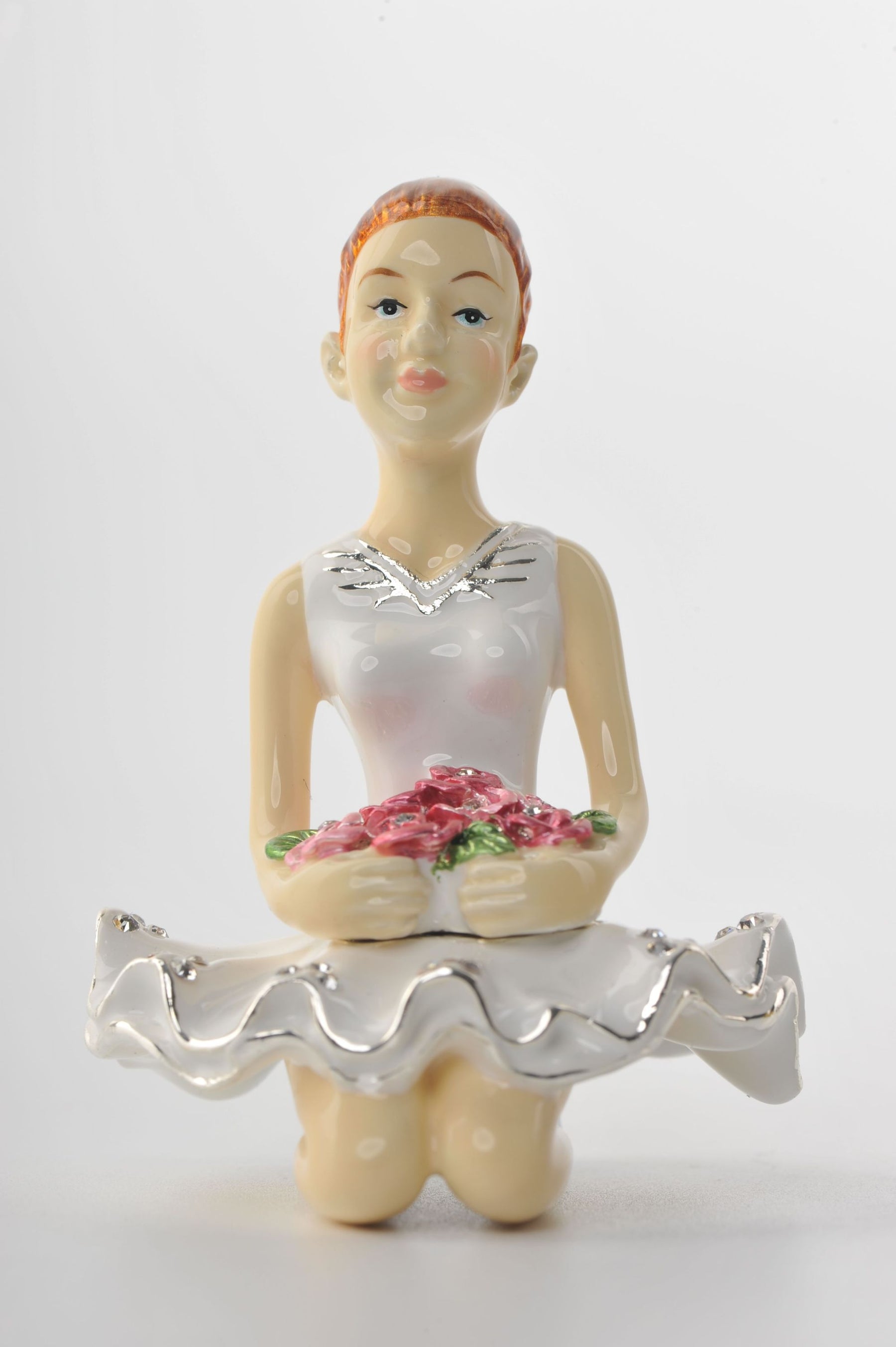 Keren Kopal Ballet Dancer Holding Pink Flowers