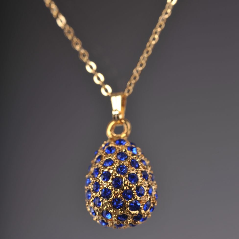 Keren Kopal Blue Egg Pendant Necklace