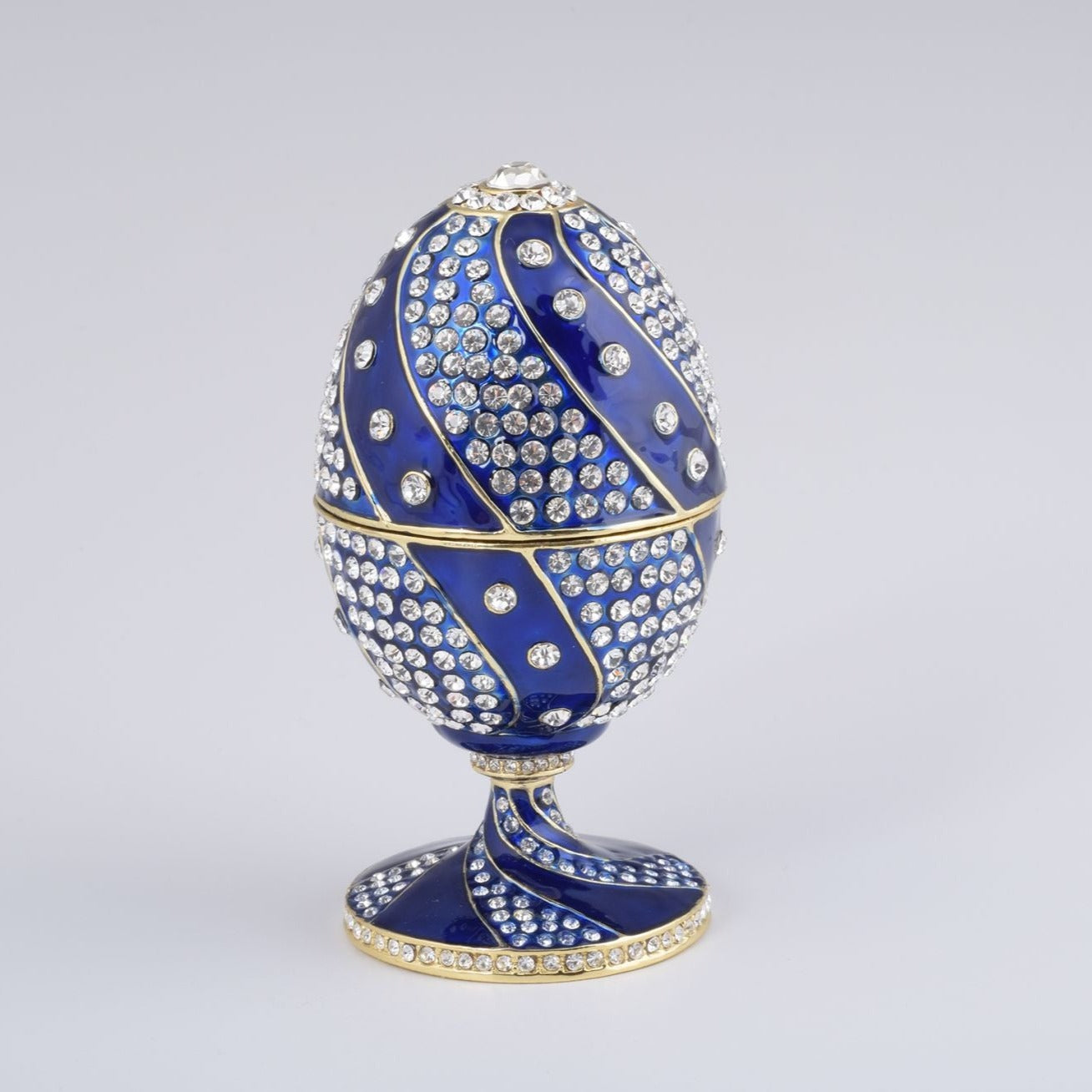 Keren Kopal Blue with Crystals Faberge Egg