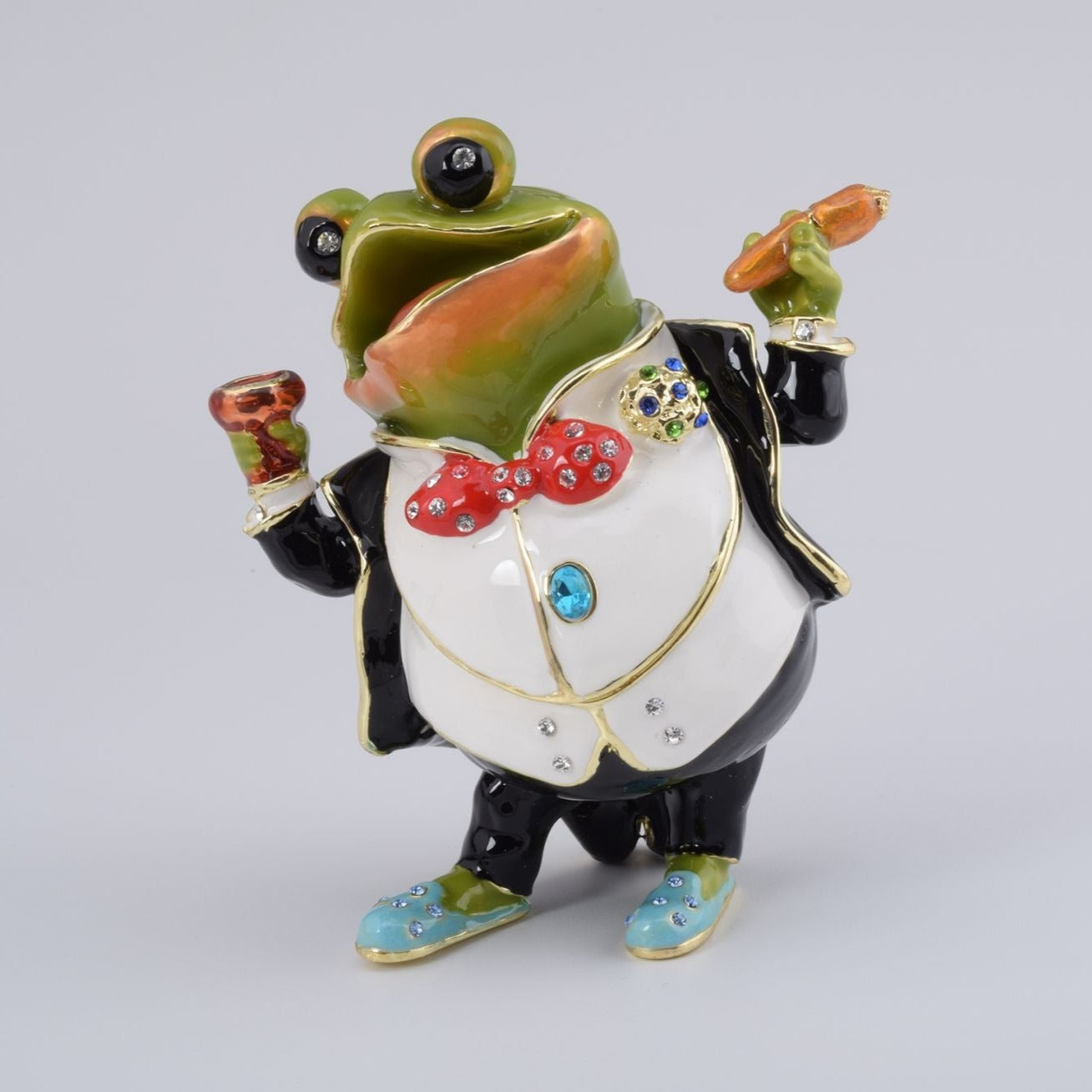 Keren Kopal Business Frog Holding a Cigar