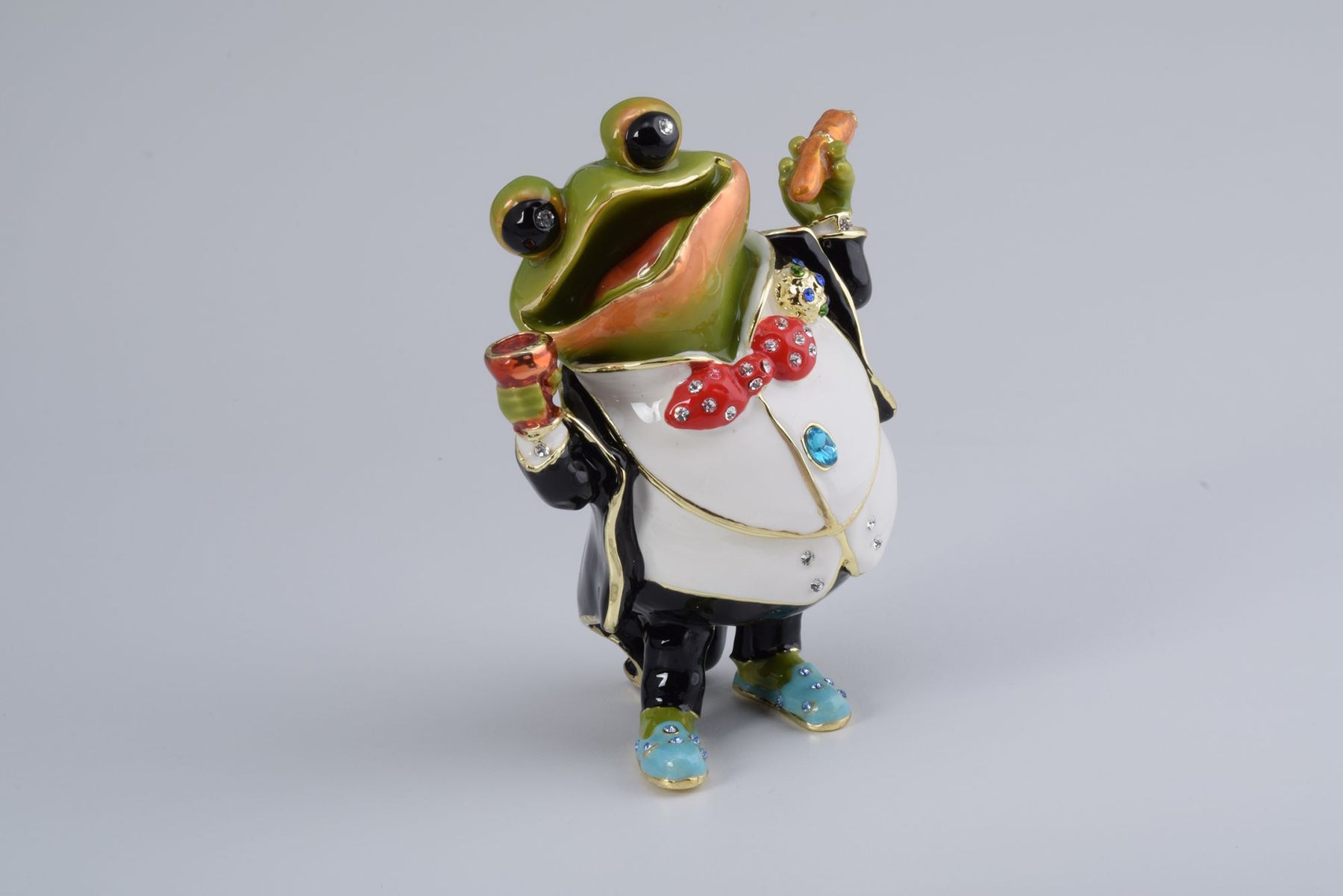 Keren Kopal Business Frog Holding a Cigar
