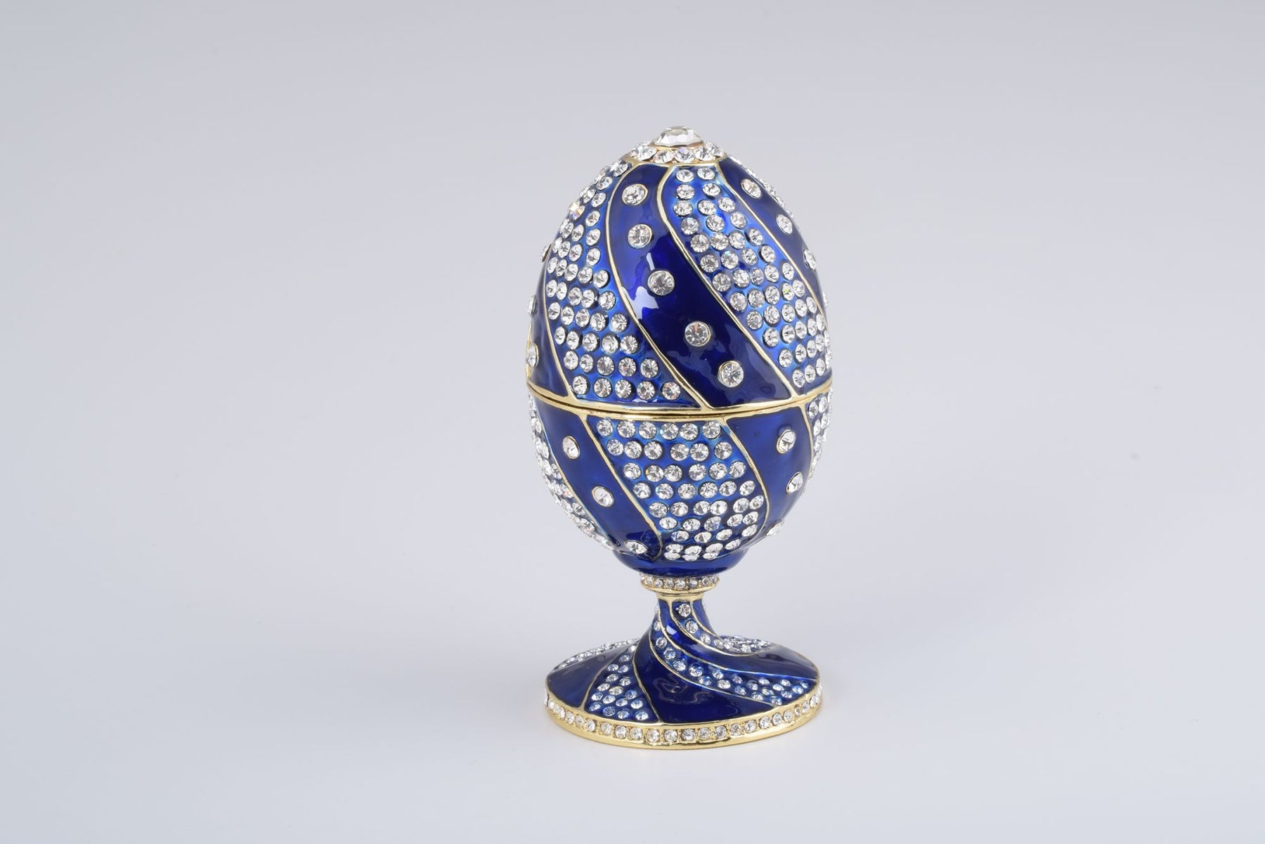 Keren Kopal Blue with Crystals Faberge Egg