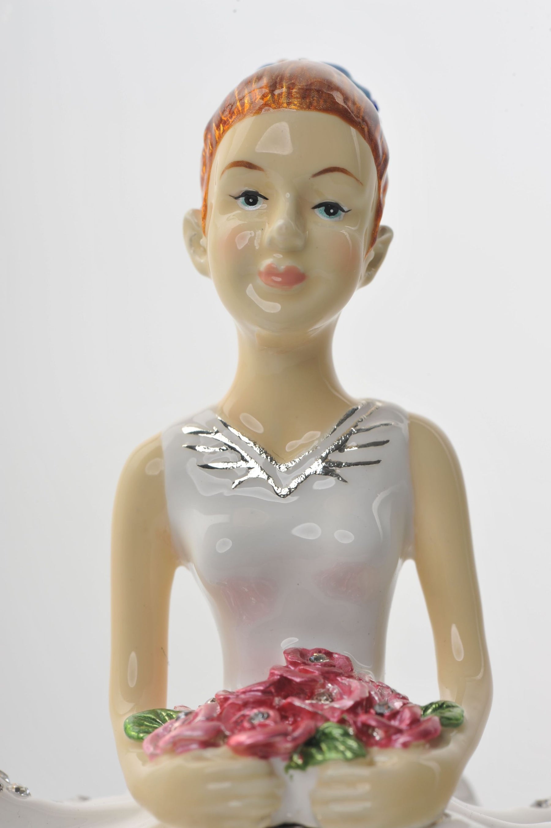 Keren Kopal Ballet Dancer Holding Pink Flowers