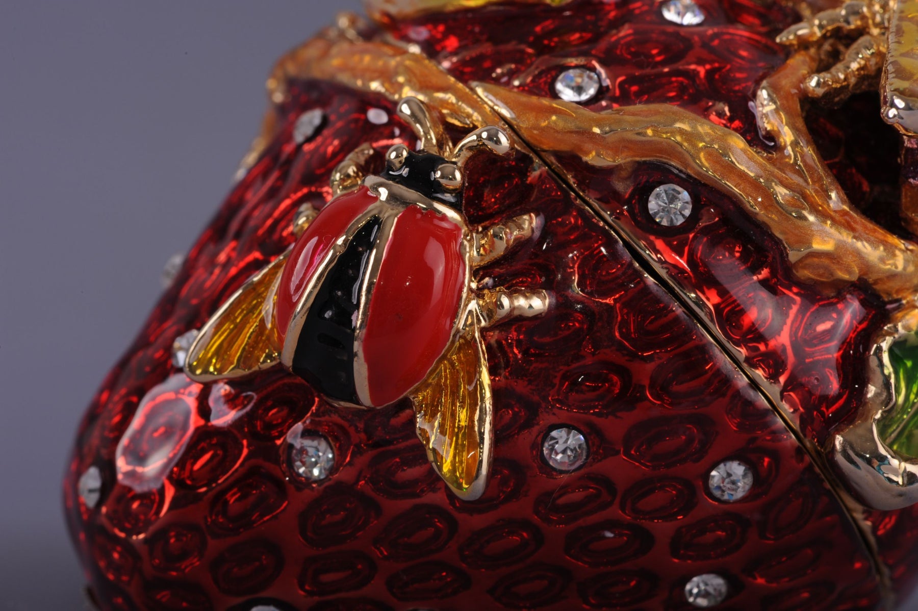 Keren Kopal Bee on a Red Strawberry