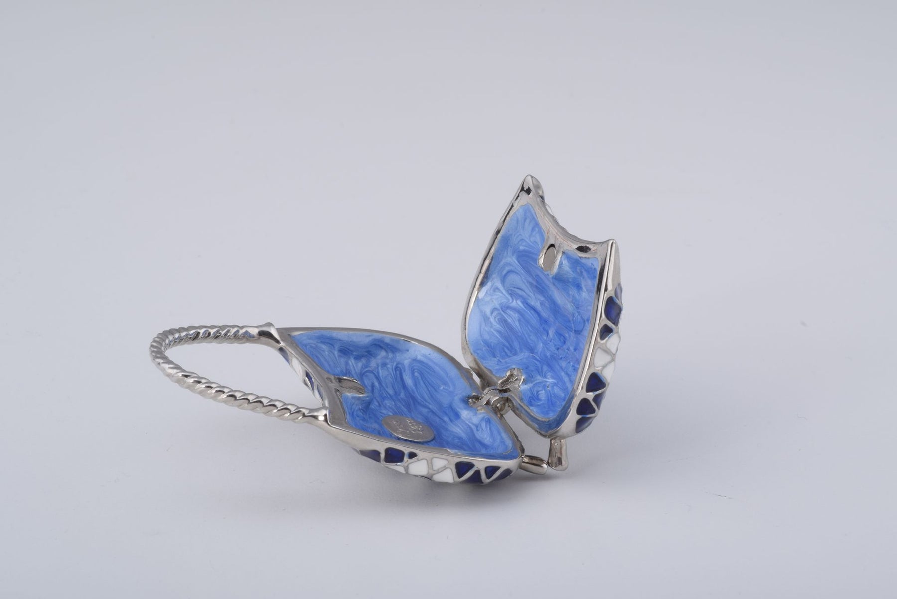 Keren Kopal Blue & White Woman Bag Trinket Box