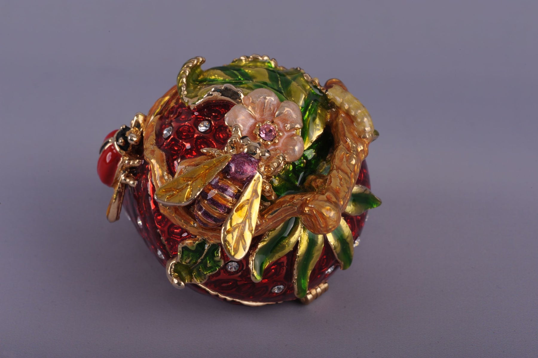 Keren Kopal Bee on a Red Strawberry