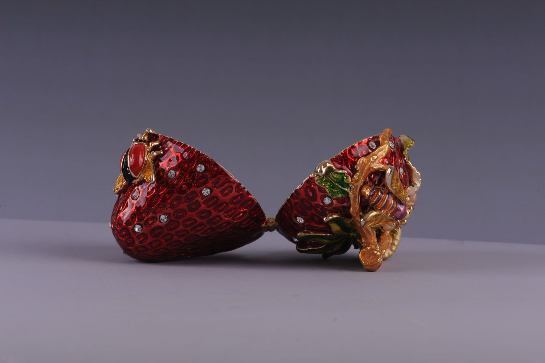 Keren Kopal Bee on a Red Strawberry