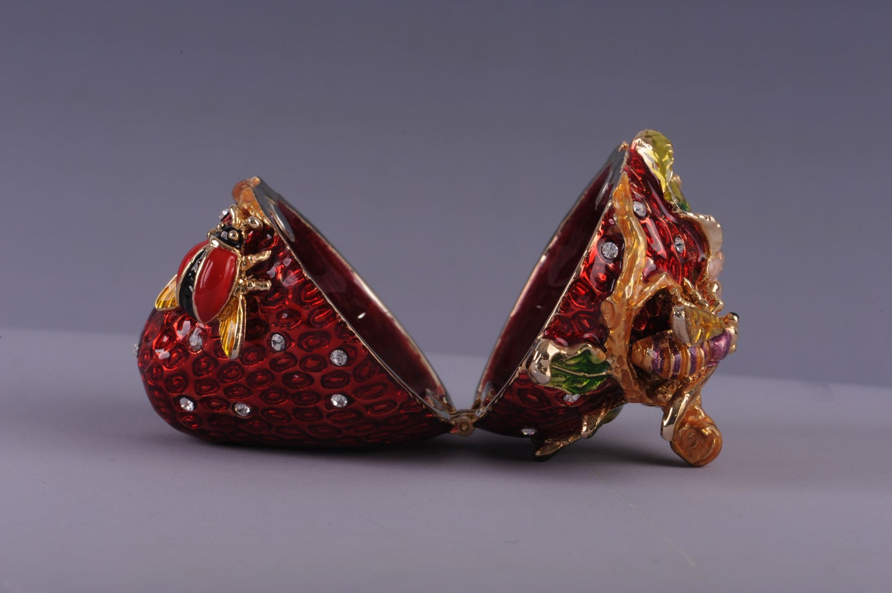 Keren Kopal Bee on a Red Strawberry