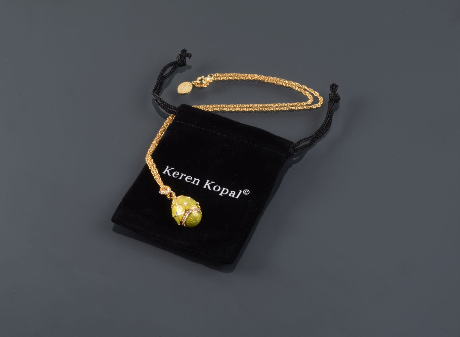 Keren Kopal Yellow Egg Pendant Necklace