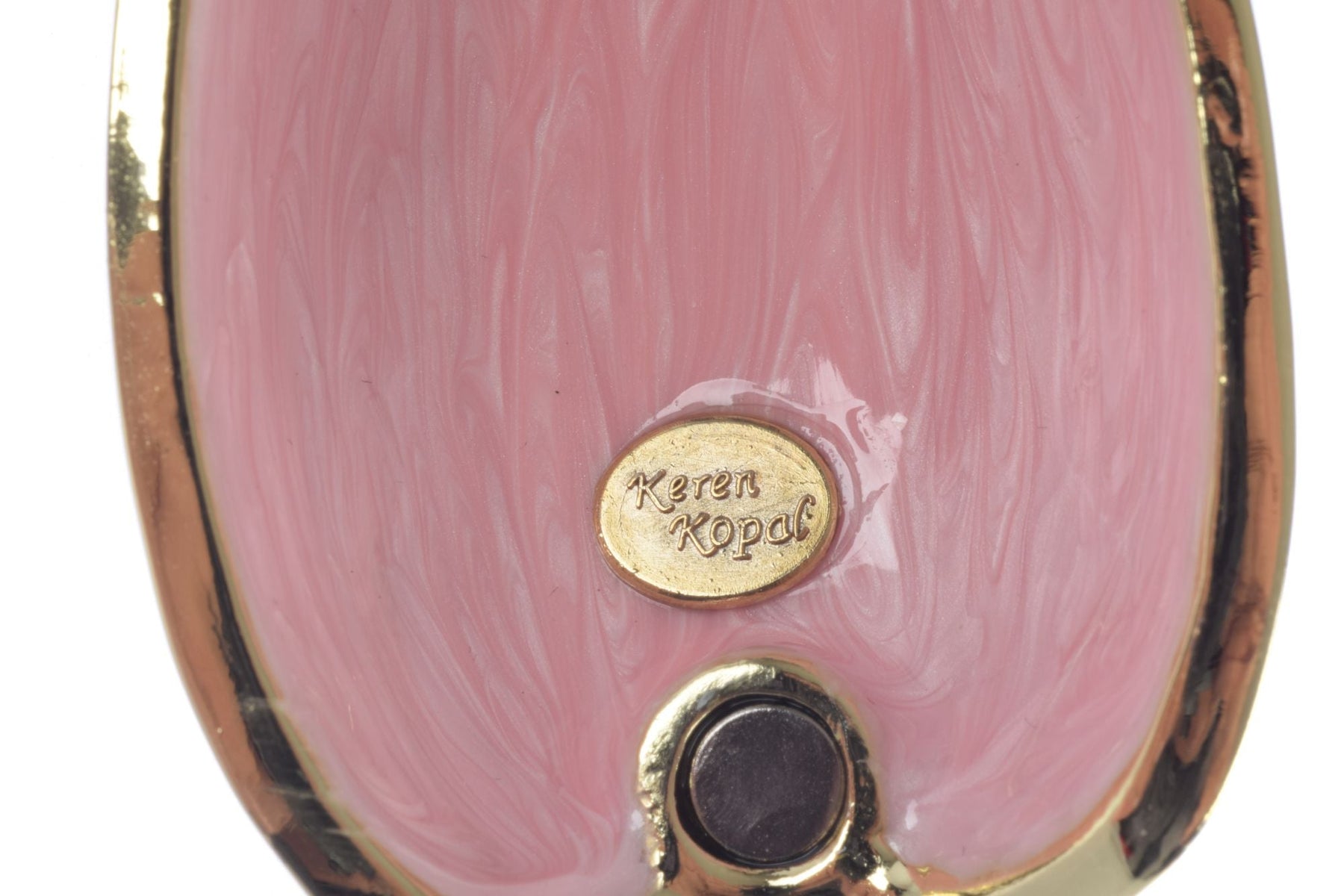 Keren Kopal Bunny flying a pink plane trinket box