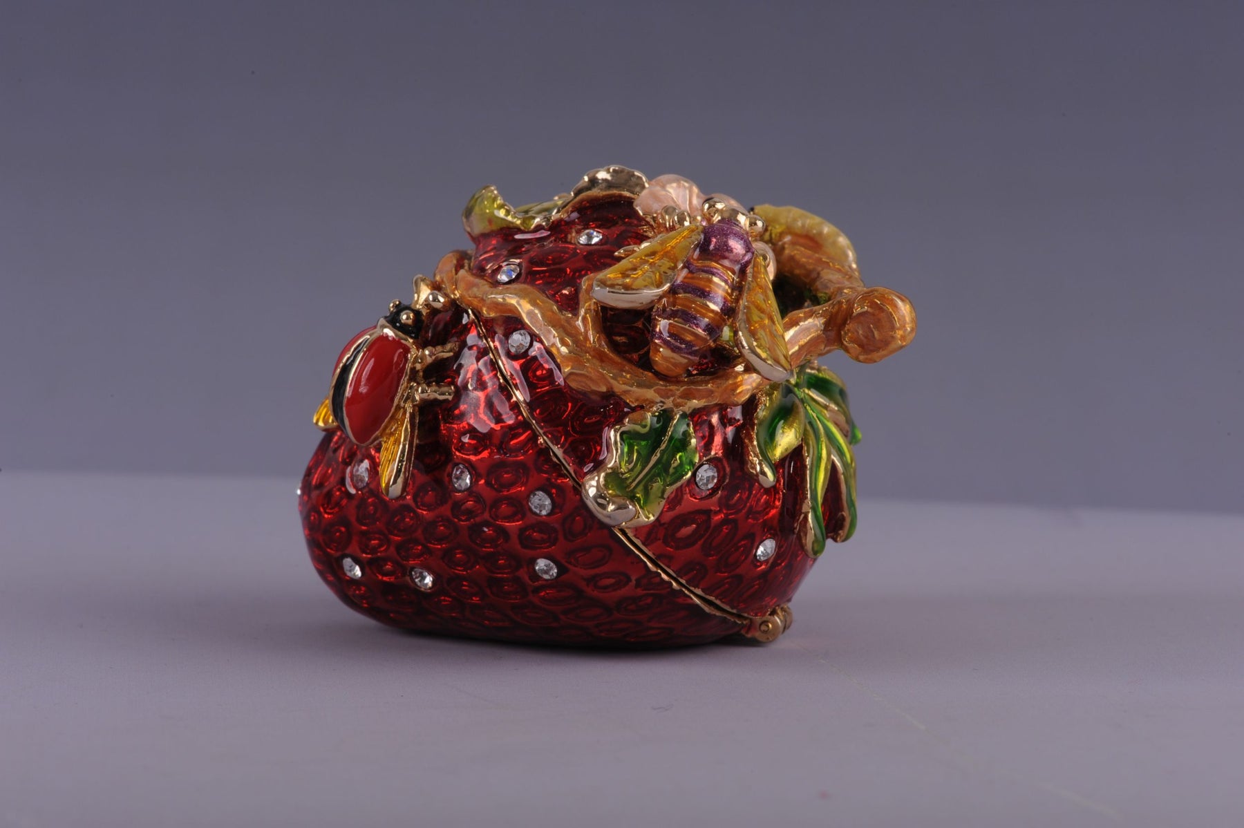 Keren Kopal Bee on a Red Strawberry