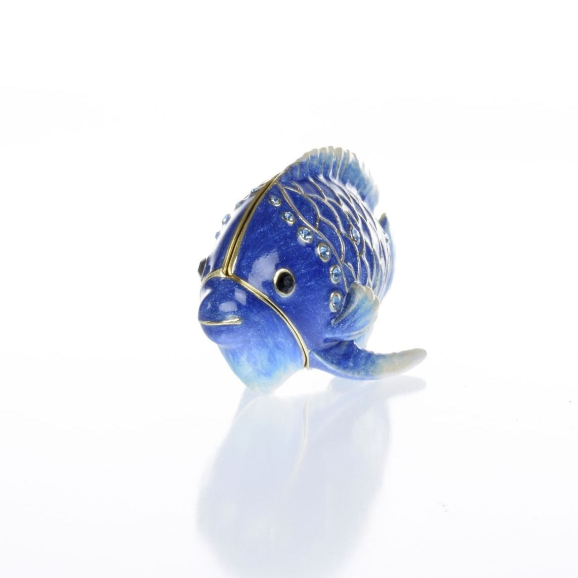 Keren Kopal Blue Rainbowfish Fish trinket box