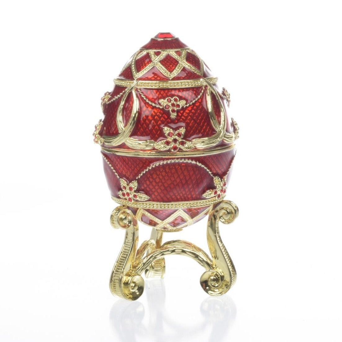 Keren Kopal Red Easter Egg with flower vase