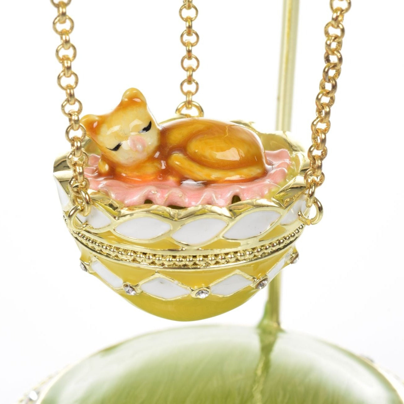 Keren Kopal Cat in basket Green Egg Hot air balloon Limited Edition 1-250