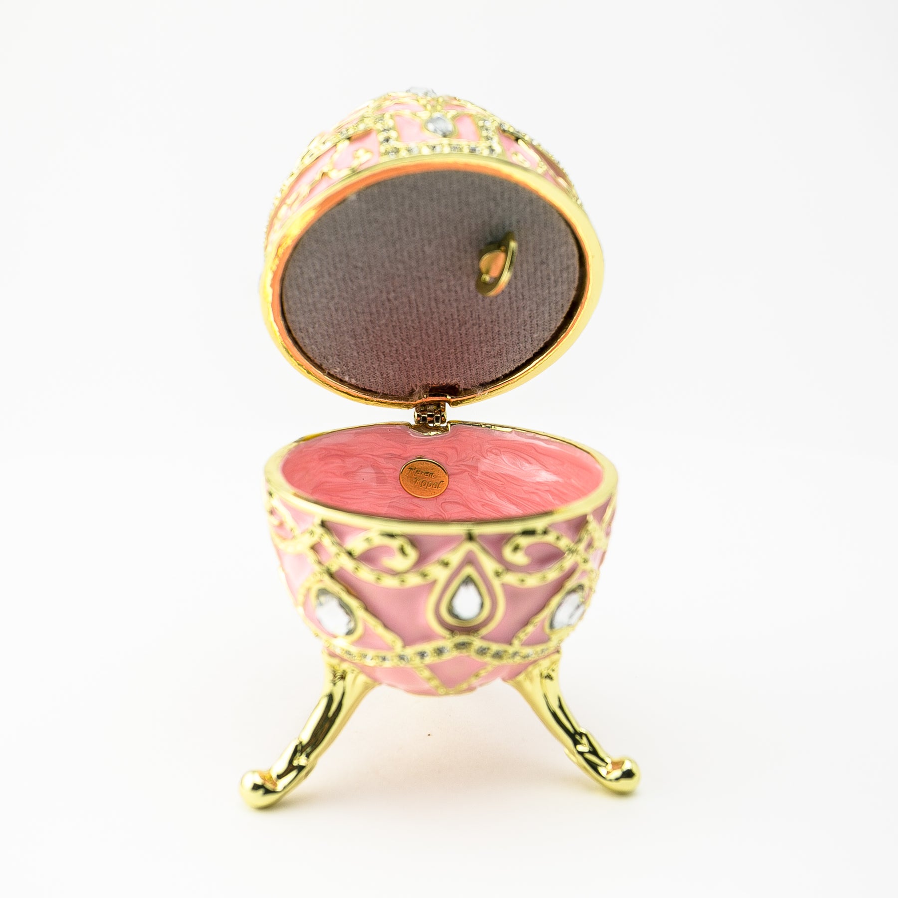 Keren Kopal Pink Music Playing Russian Egg